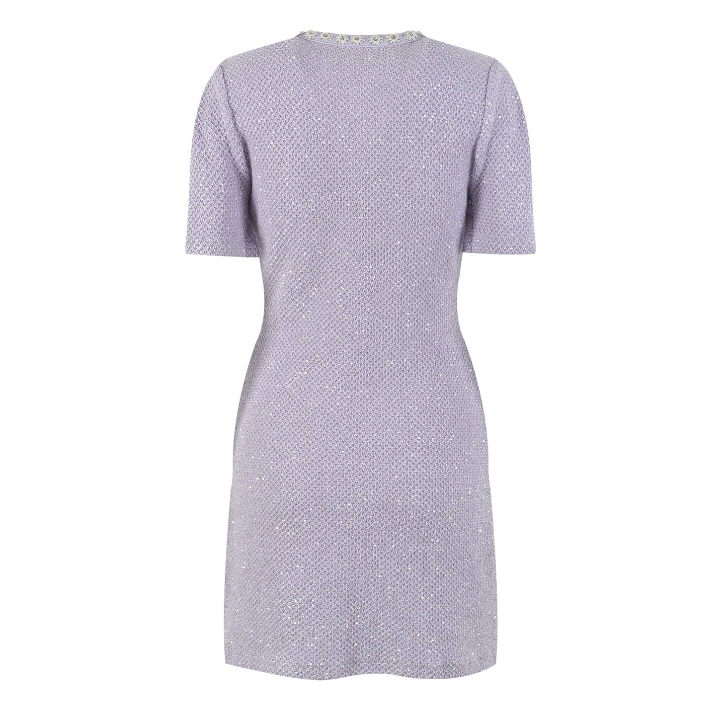 Léocadie purple embellished mini dress