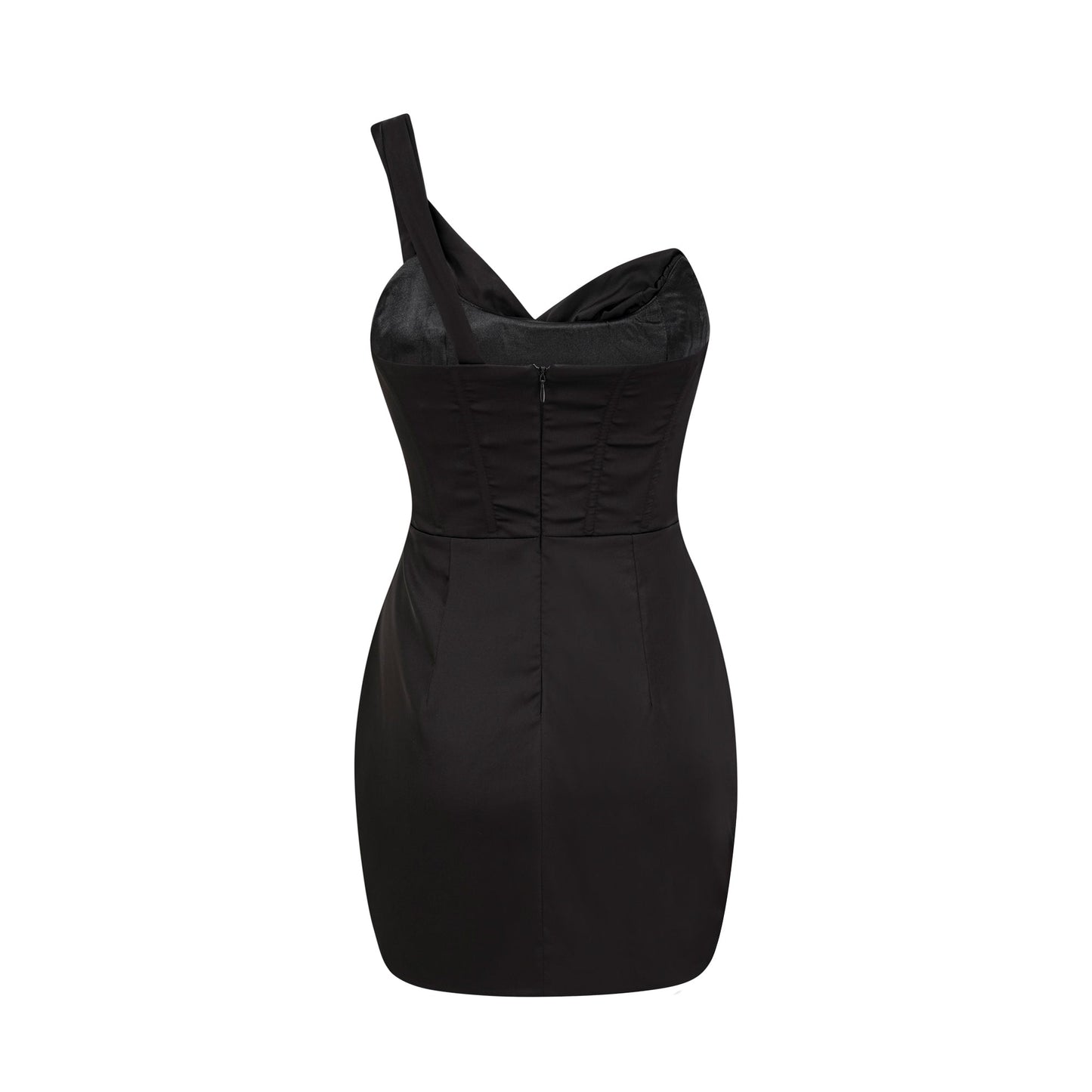 Lanetta mono-shoulder corset mini dress (US Only)