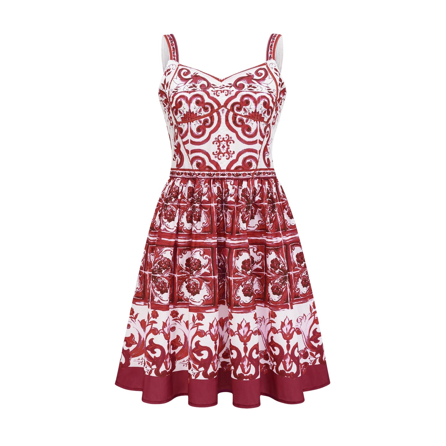 Annika graphic-print sleeveless mini dress