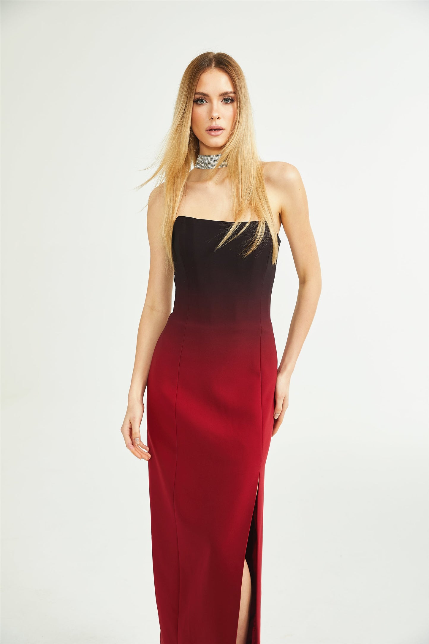 Roxane gradient-effect off-shoulder dress (US Only)