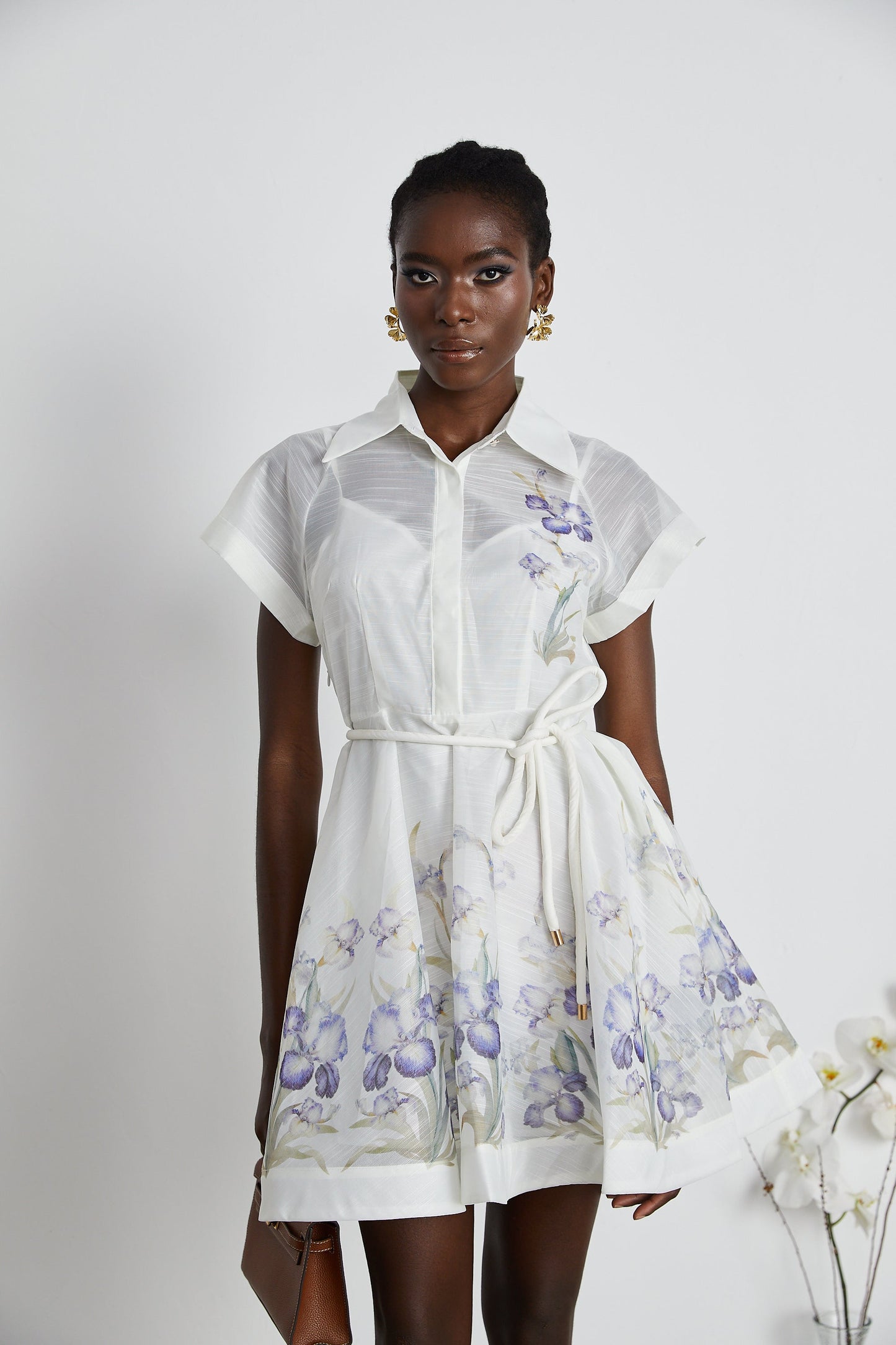 Fabienne floral-print mini dress