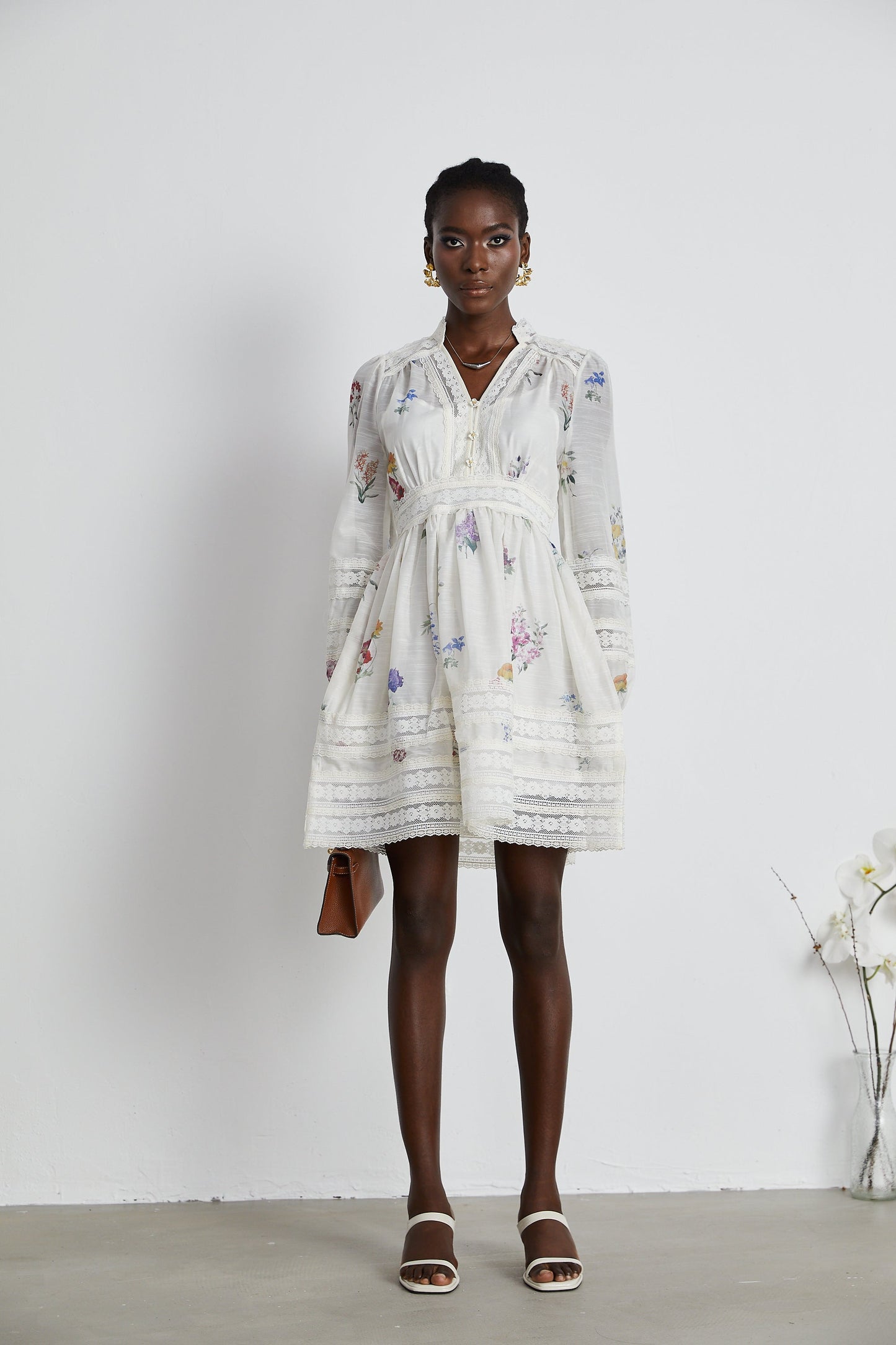 Justine floral-print mini dress (US Only)