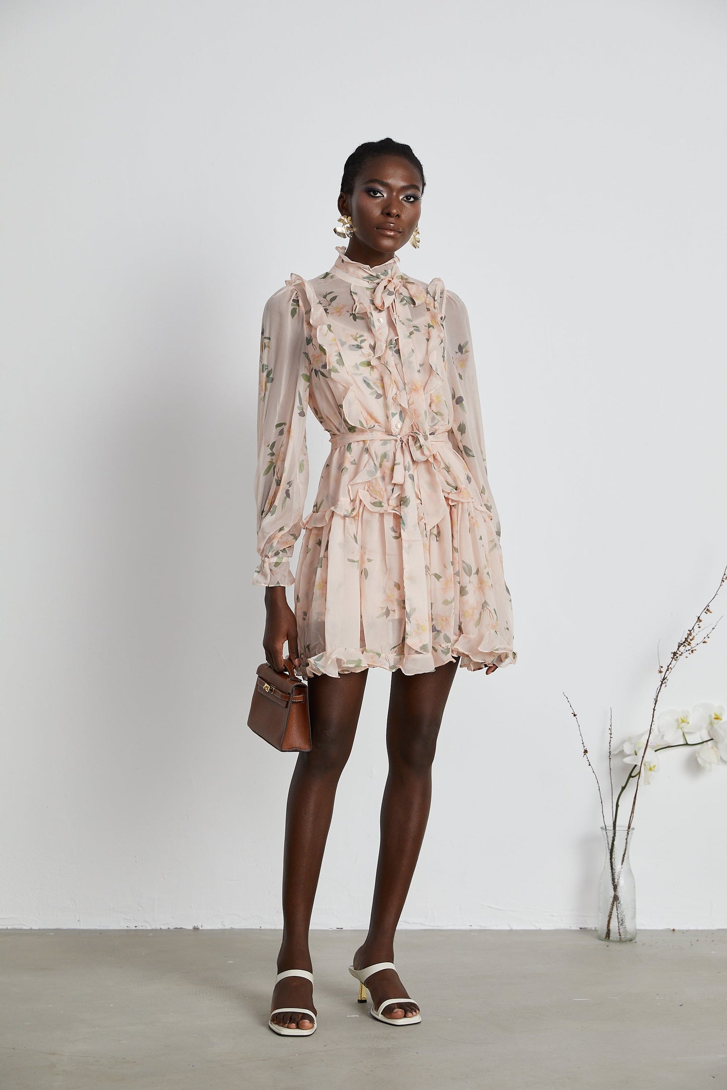 Chantal ruffled mini dress (US Only)