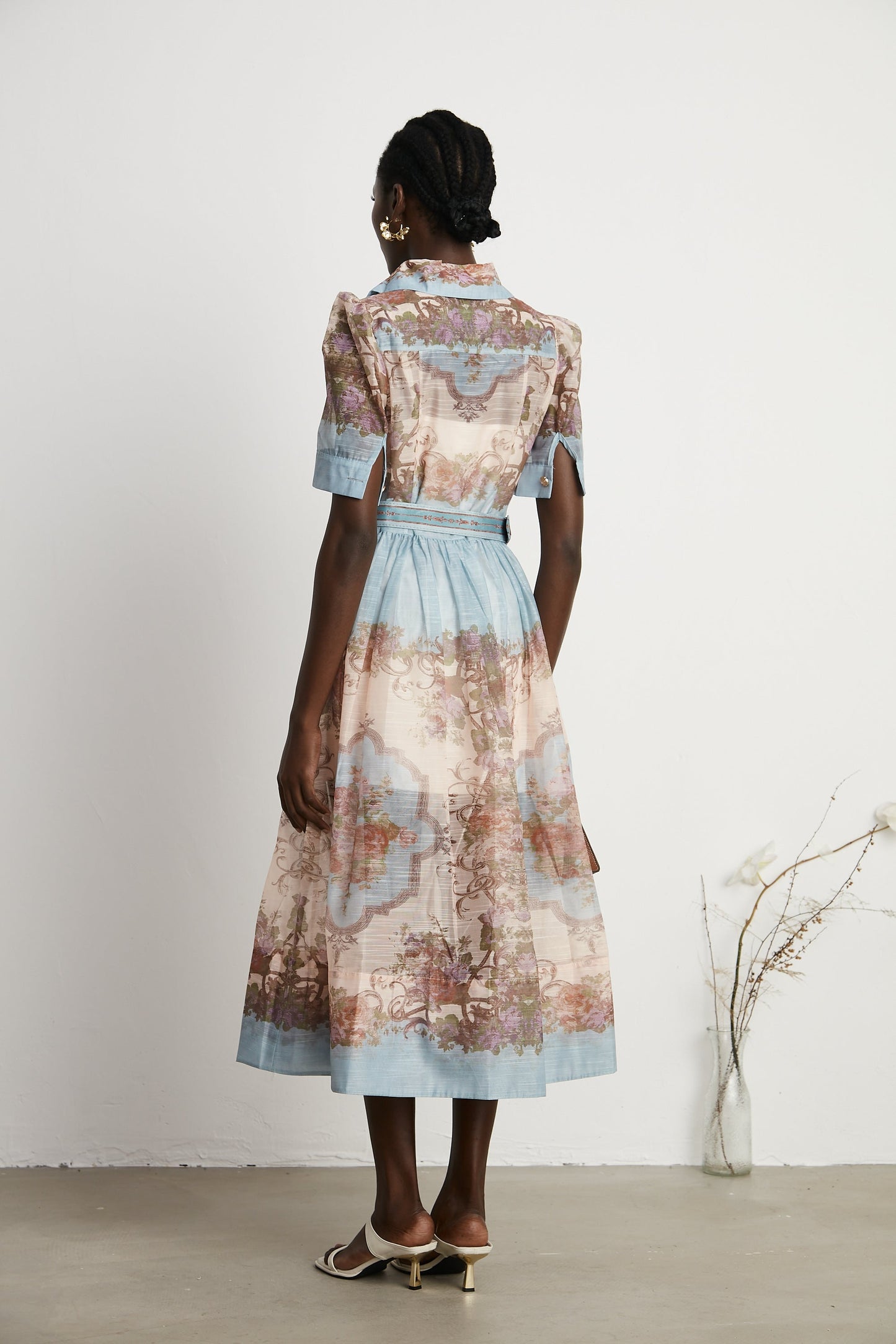 Antibes belted midi dress