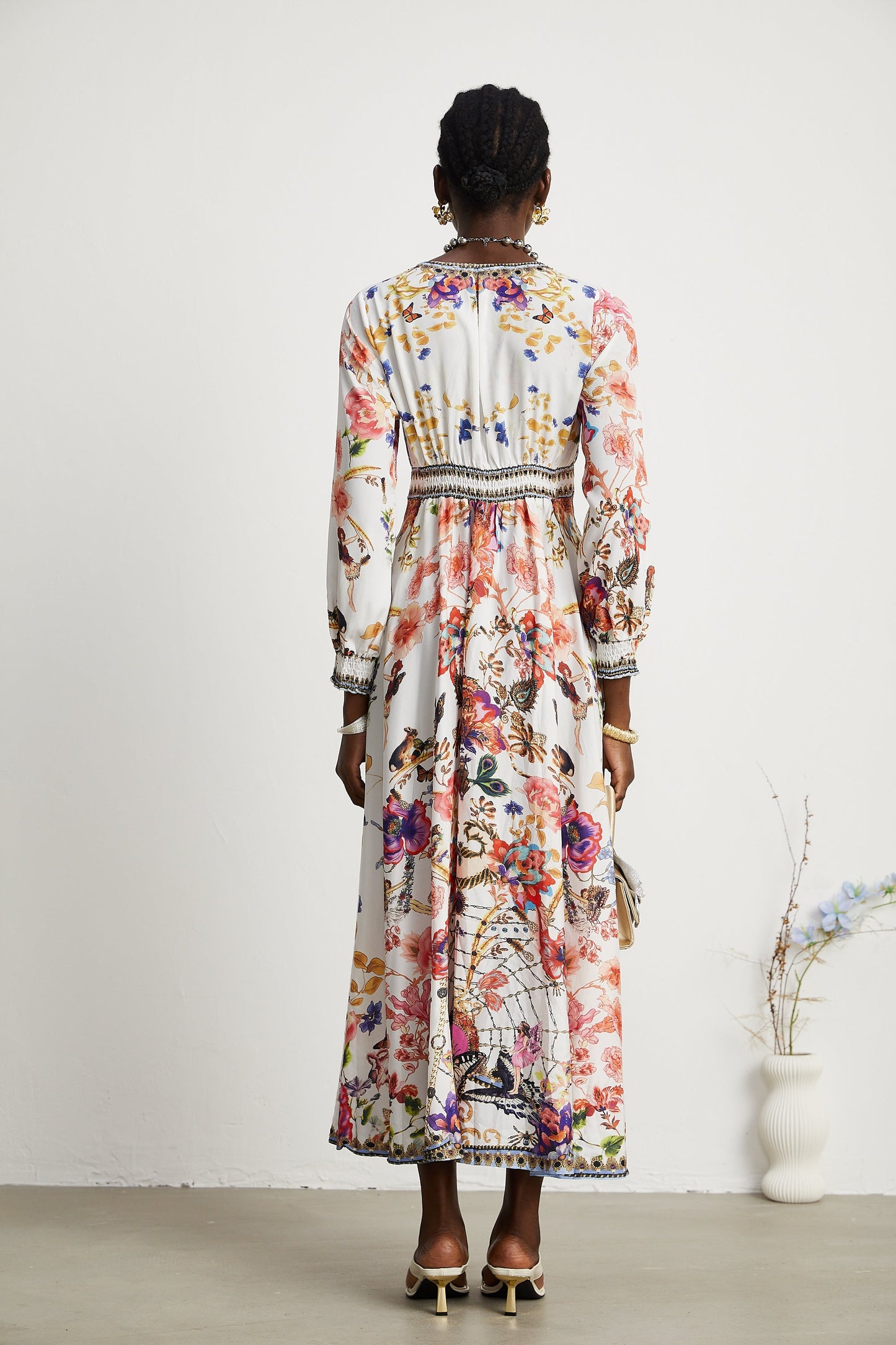 Airina floral V-neck maxi dress (US Only)