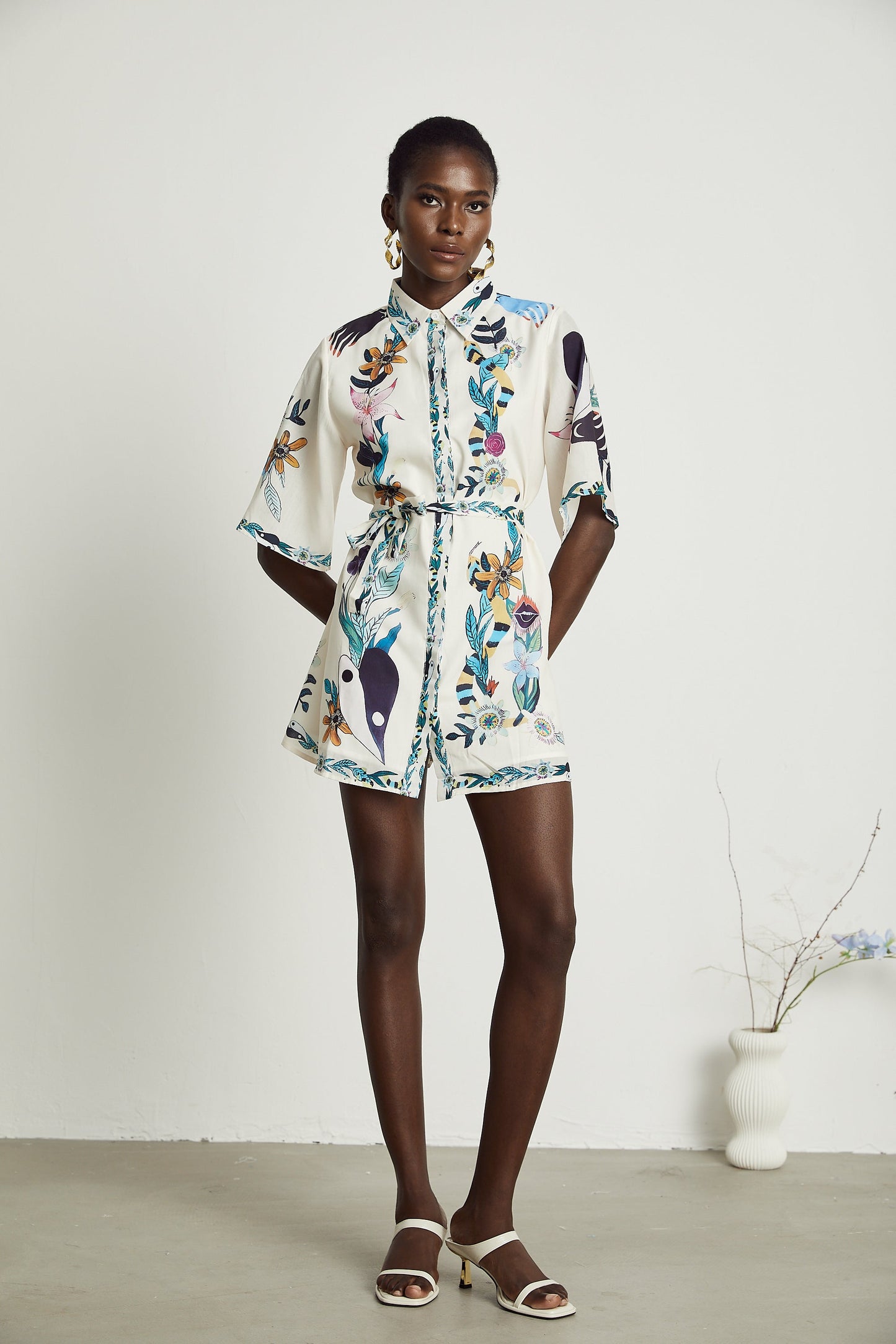 Isabelle floral-print mini dress (US Only)