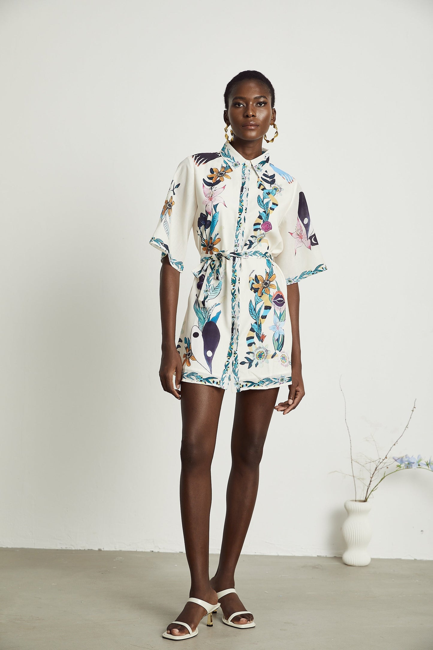 Isabelle floral-print mini dress (US Only)