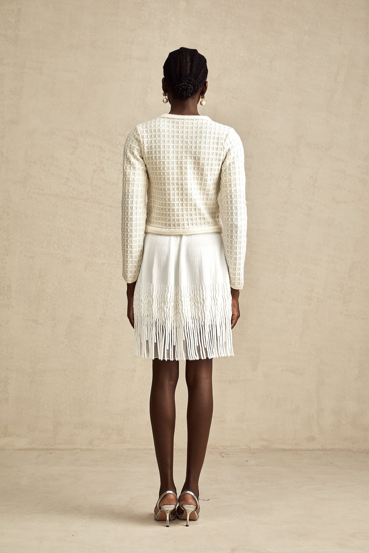 Lisette single-breasted knitted cardigan