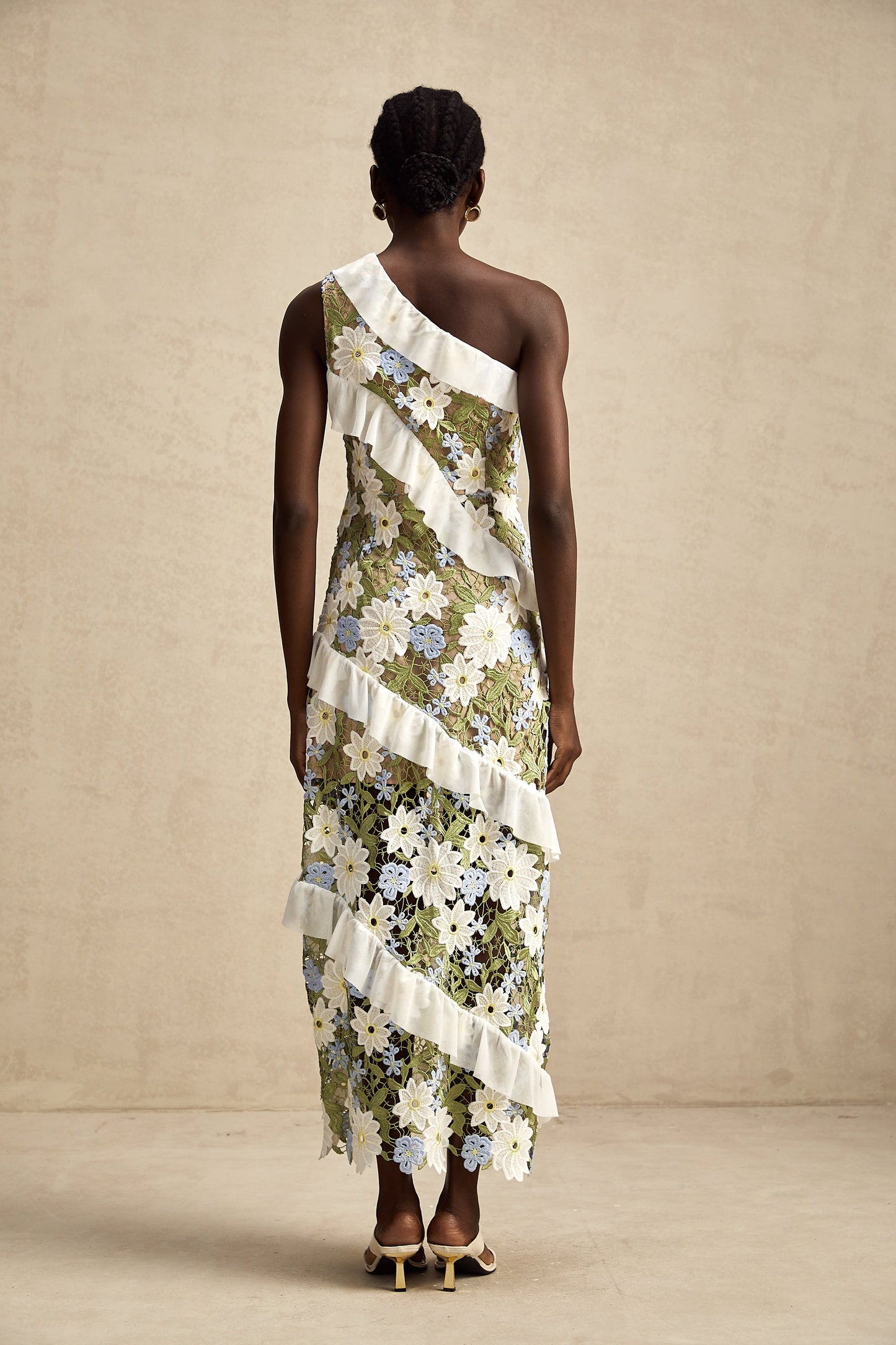 Clémence floral embroidered maxi dress