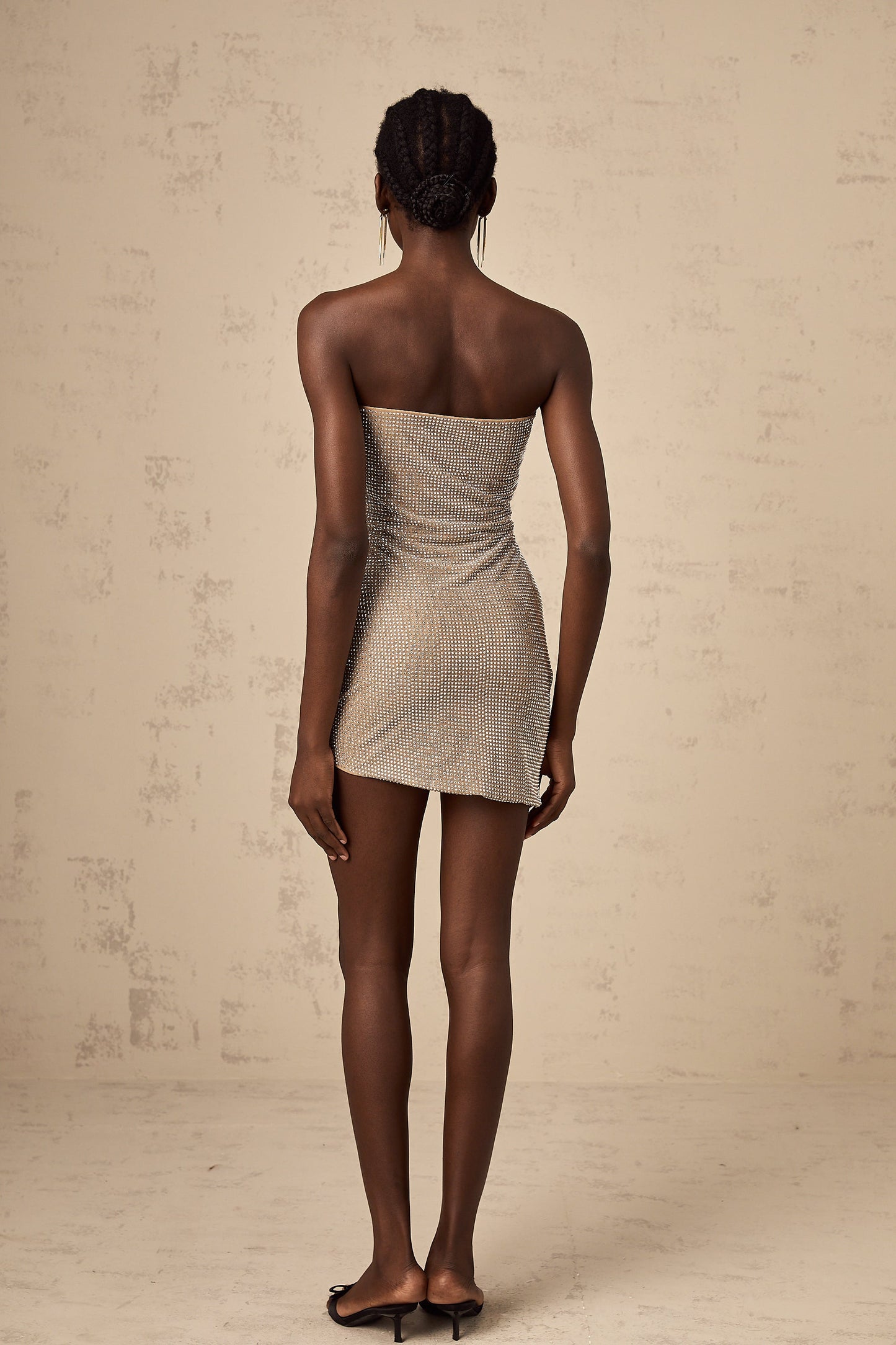 Pénélope rhinestone-embellished cut-out mini dress