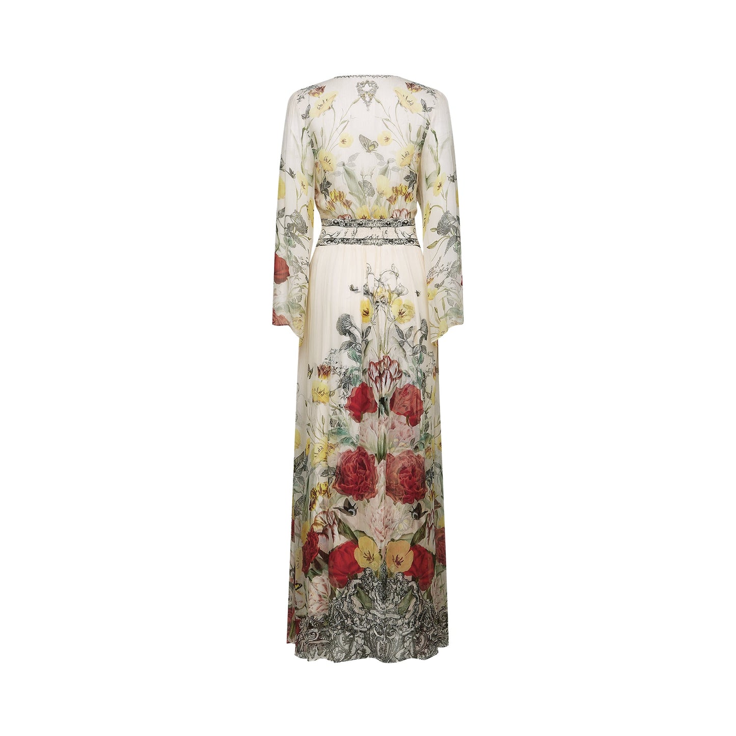 Cora flared-sleeve floral maxi dress (US Only)