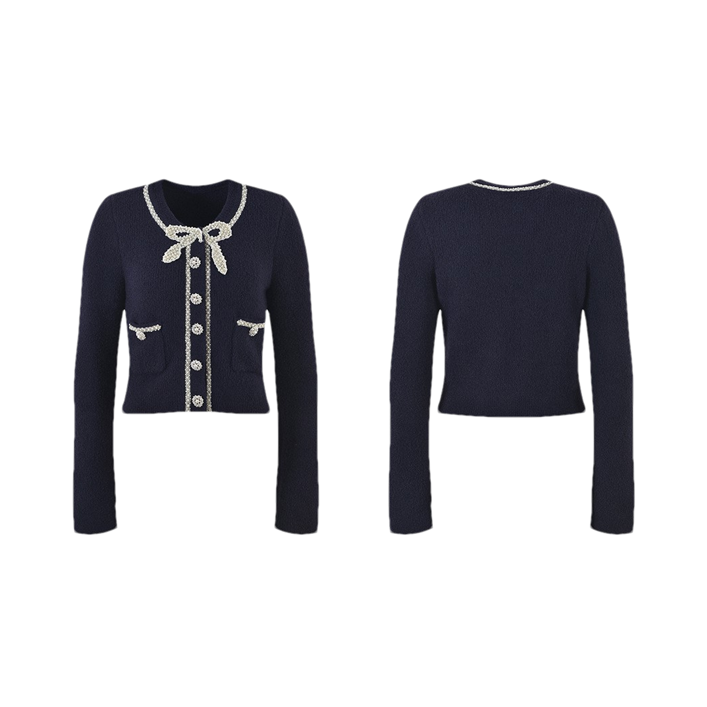 Liane faux-pearl embellished jacket & skirt matching set