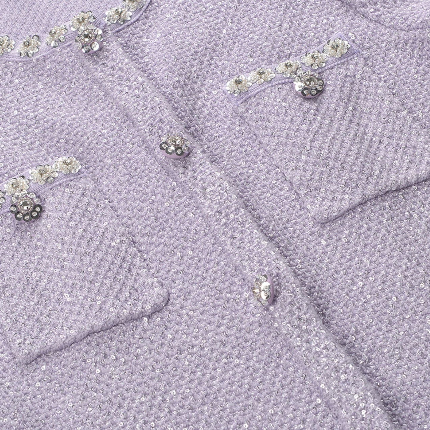 Léocadie purple embellished mini dress