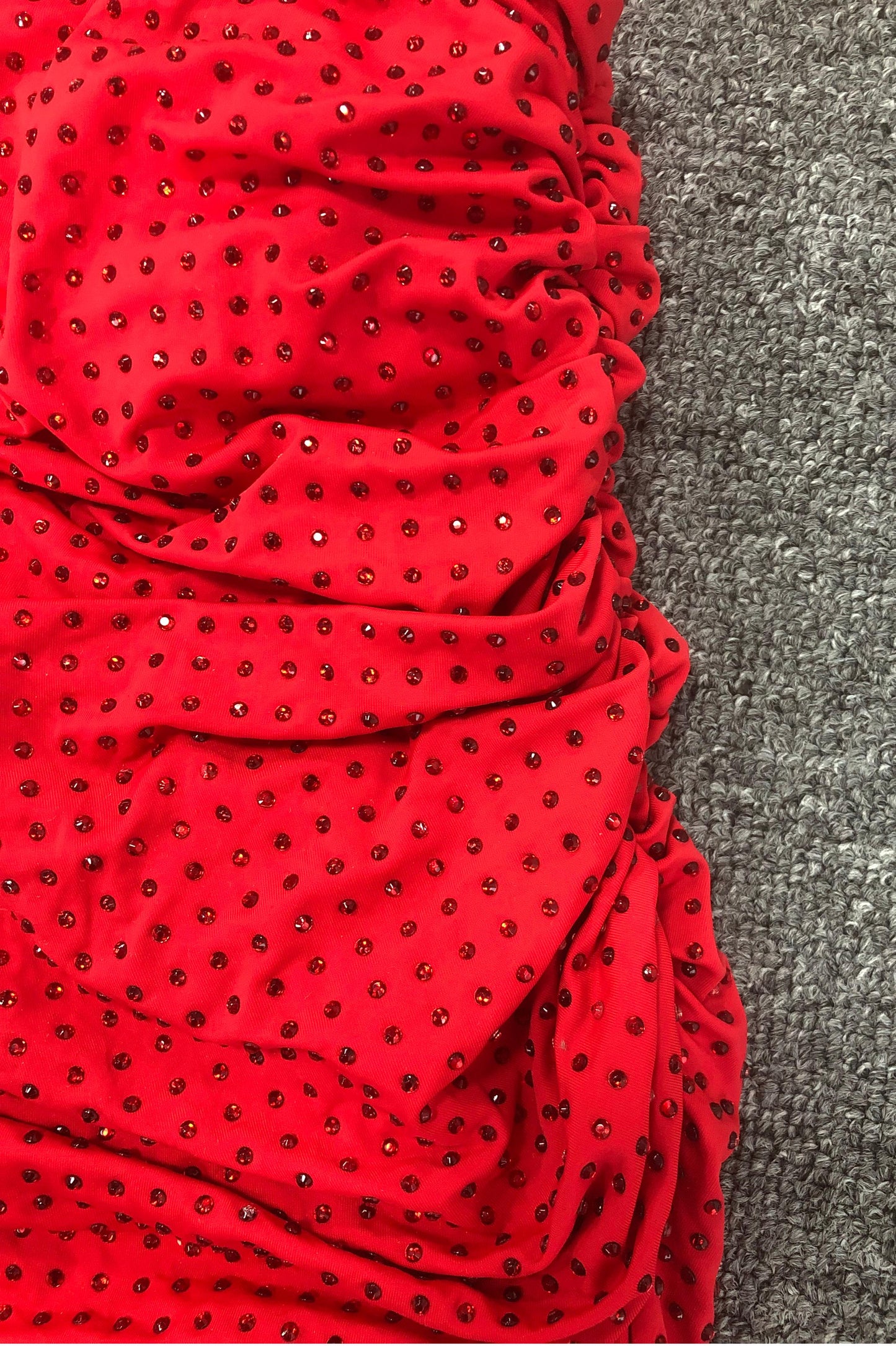 Caits One Shoulder Crystal Cutout Maxi Dress