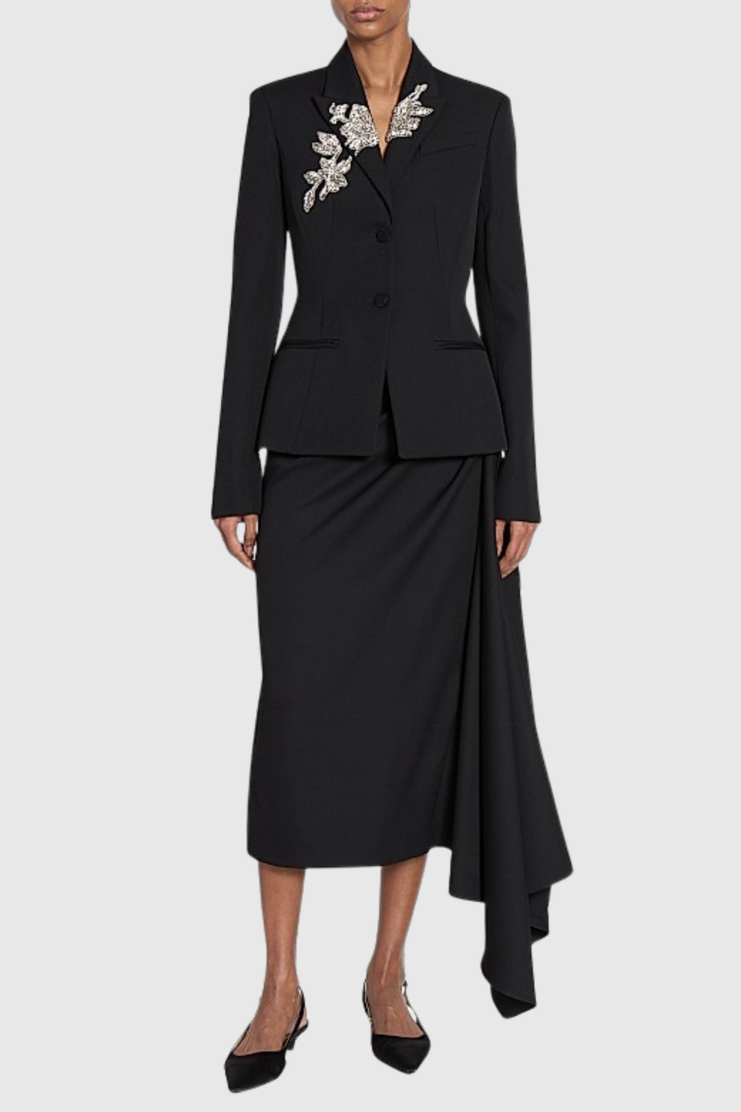 Arnell Crystal Embellished Blazer