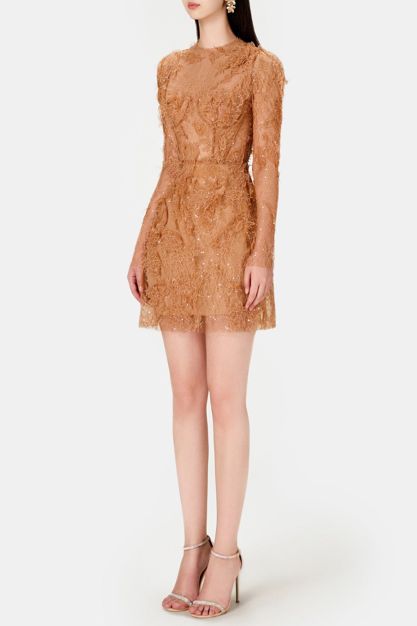 Batya Lace Long Sleeve Mini Dress
