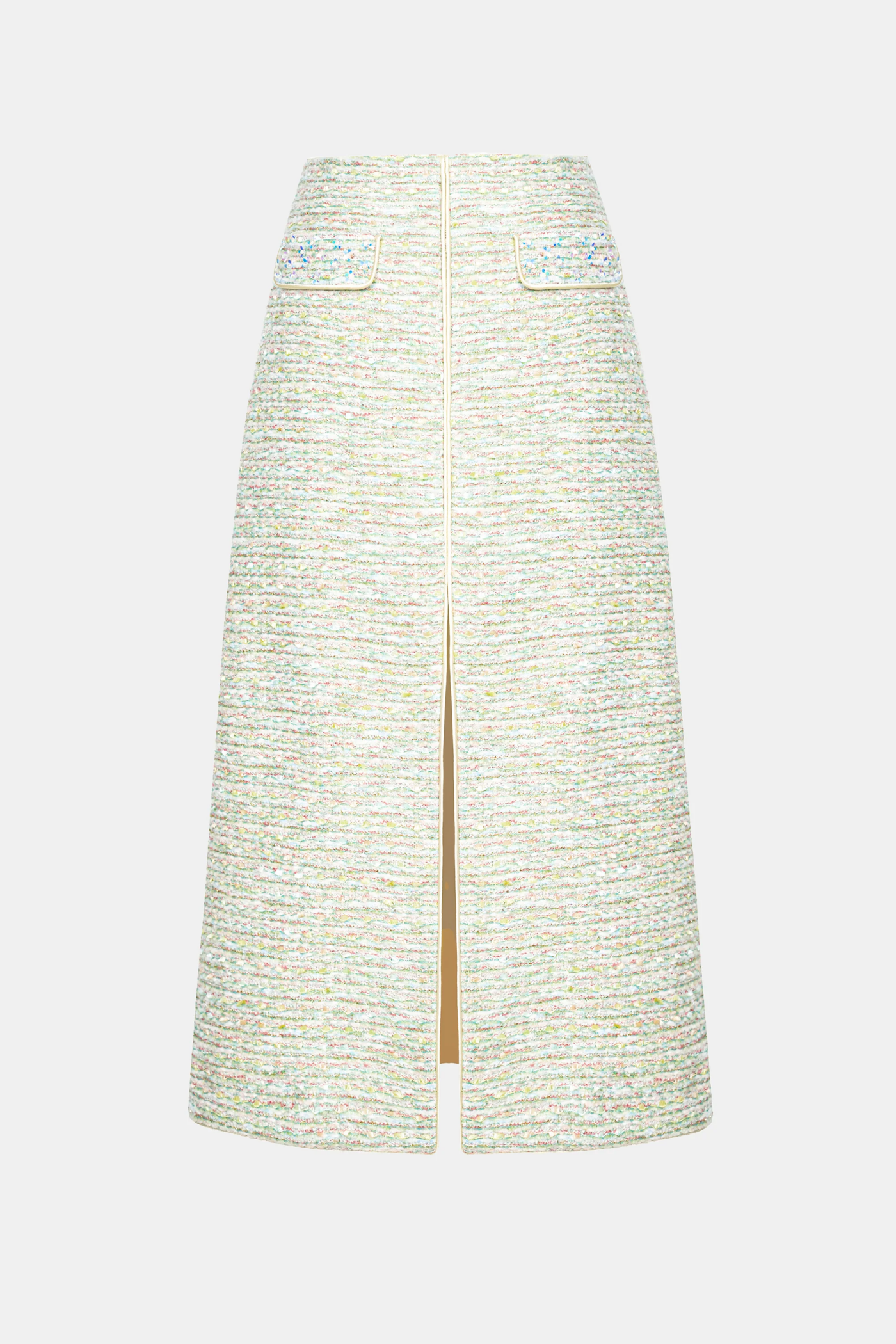 Bavat Tweed Blazer Two Piece Set - Mint