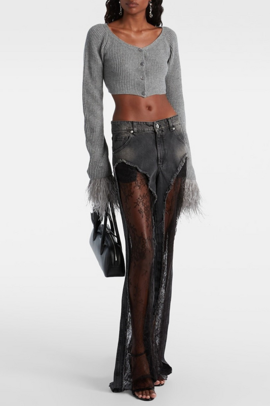 Bionne Lace Panel Jeans