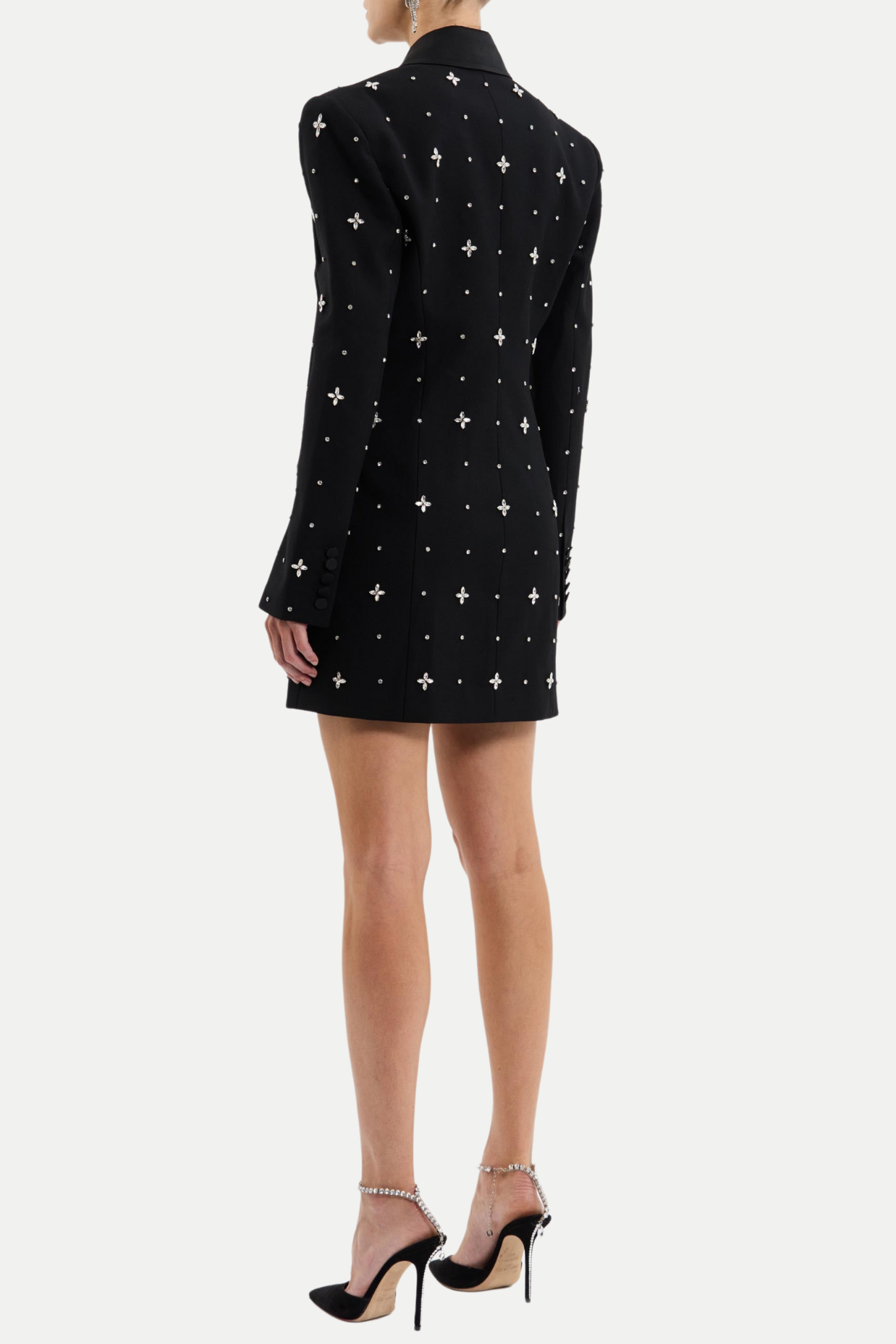 Cachi Diamante Embellished Blazer Mini Dress