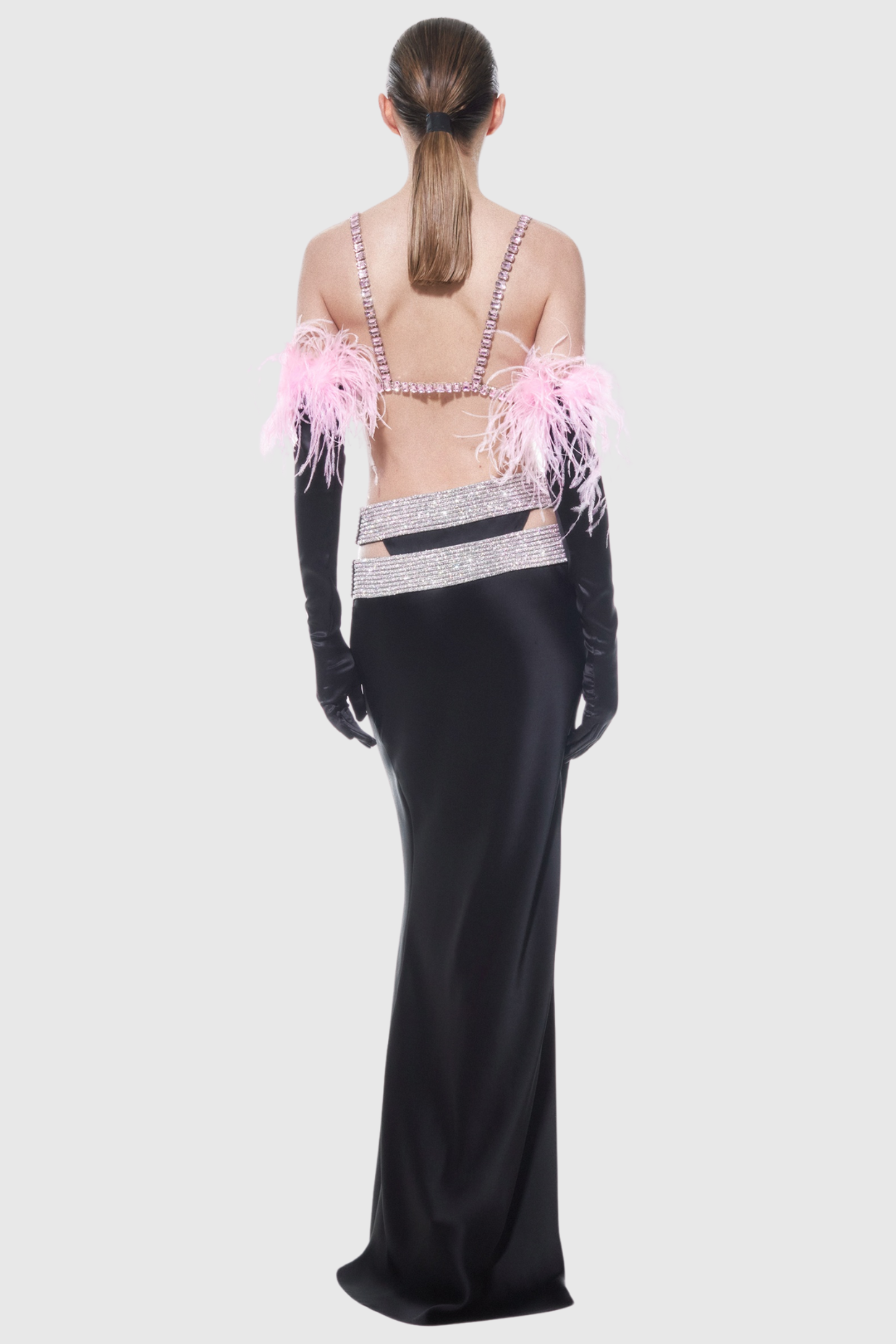 Cael Crystal Bra - Pink