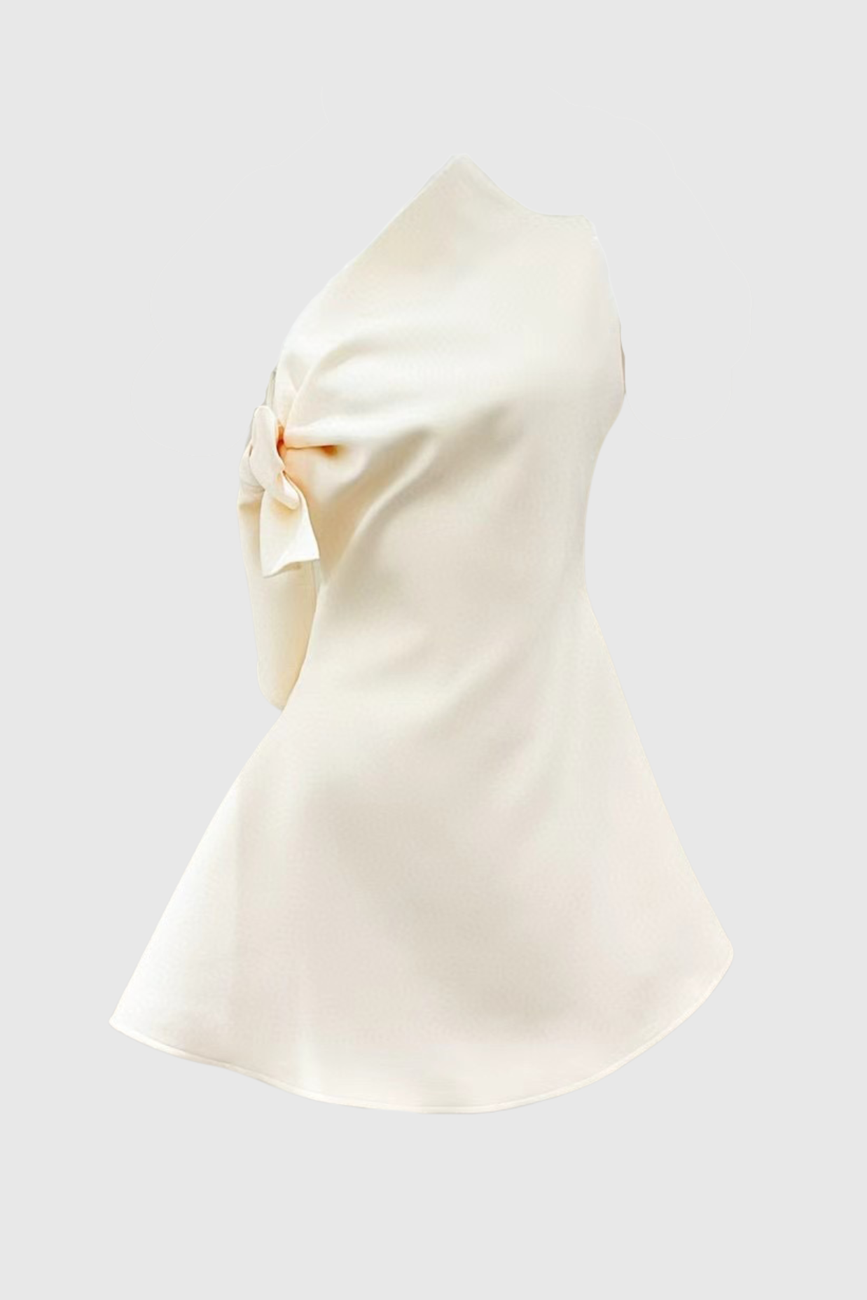 Calwa Asymmetric One Shoulder Flare Mini Dress