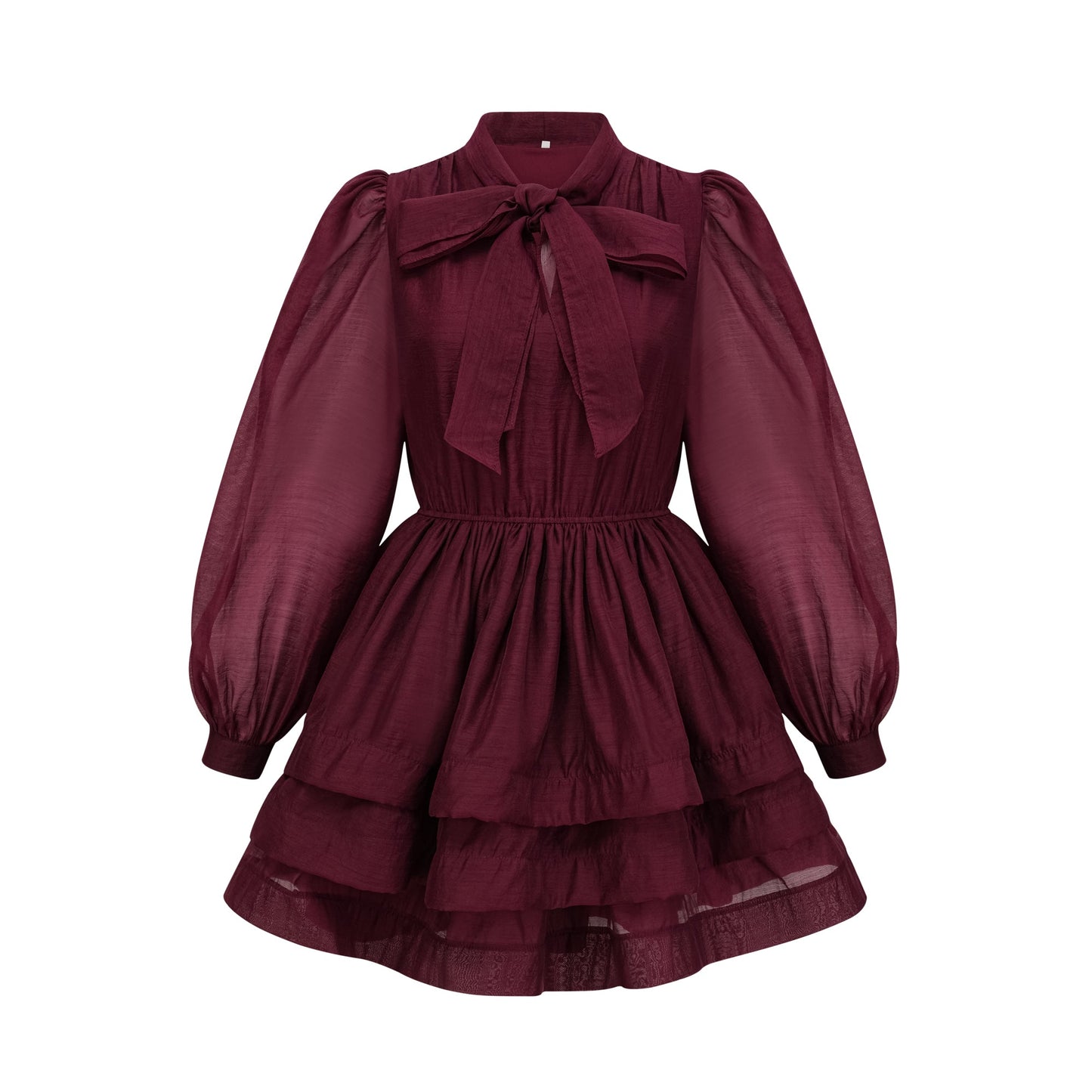 Élodie tiered flared mini dress in Red (US Only)
