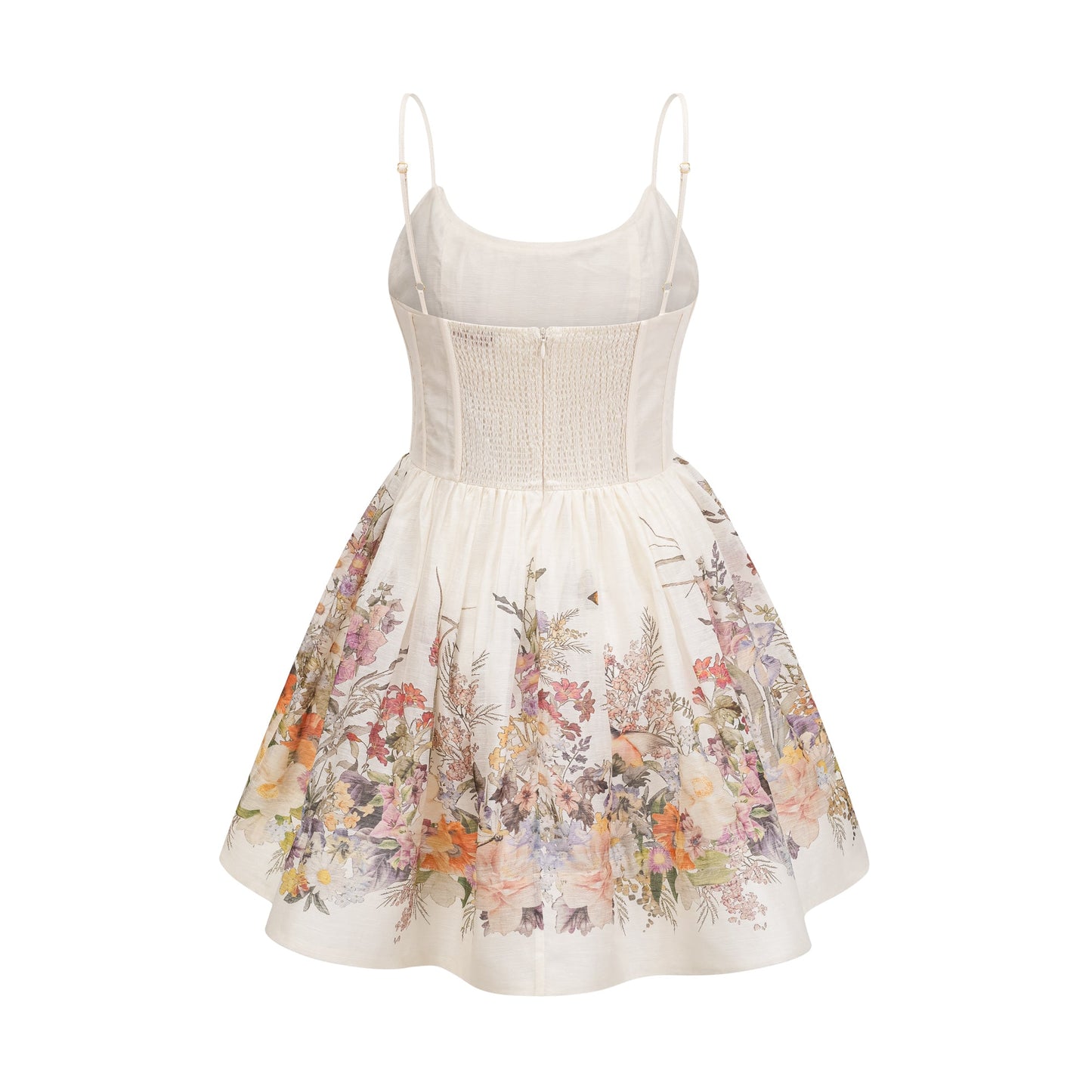 Valentia floral-print ruched mini dress (US Only)
