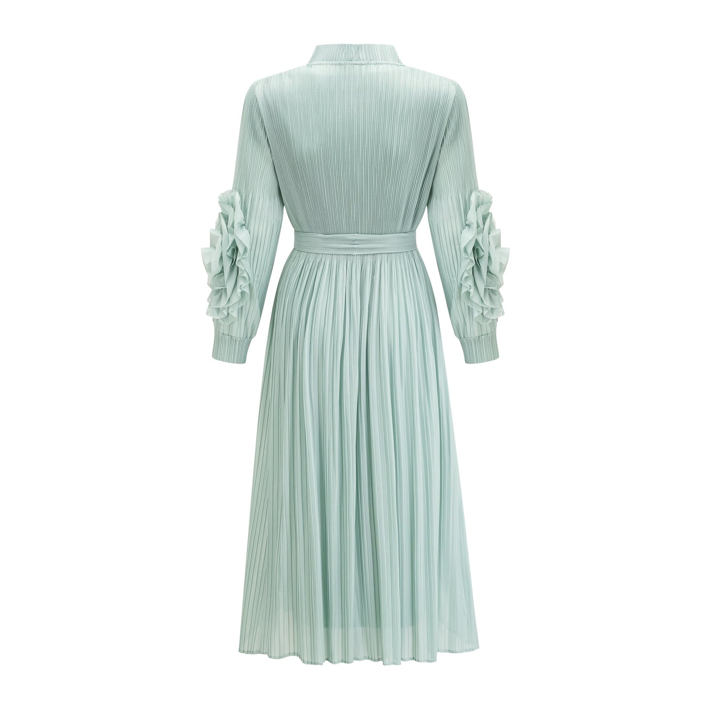 Éloïse faux-flower knitted dress & coat matching set