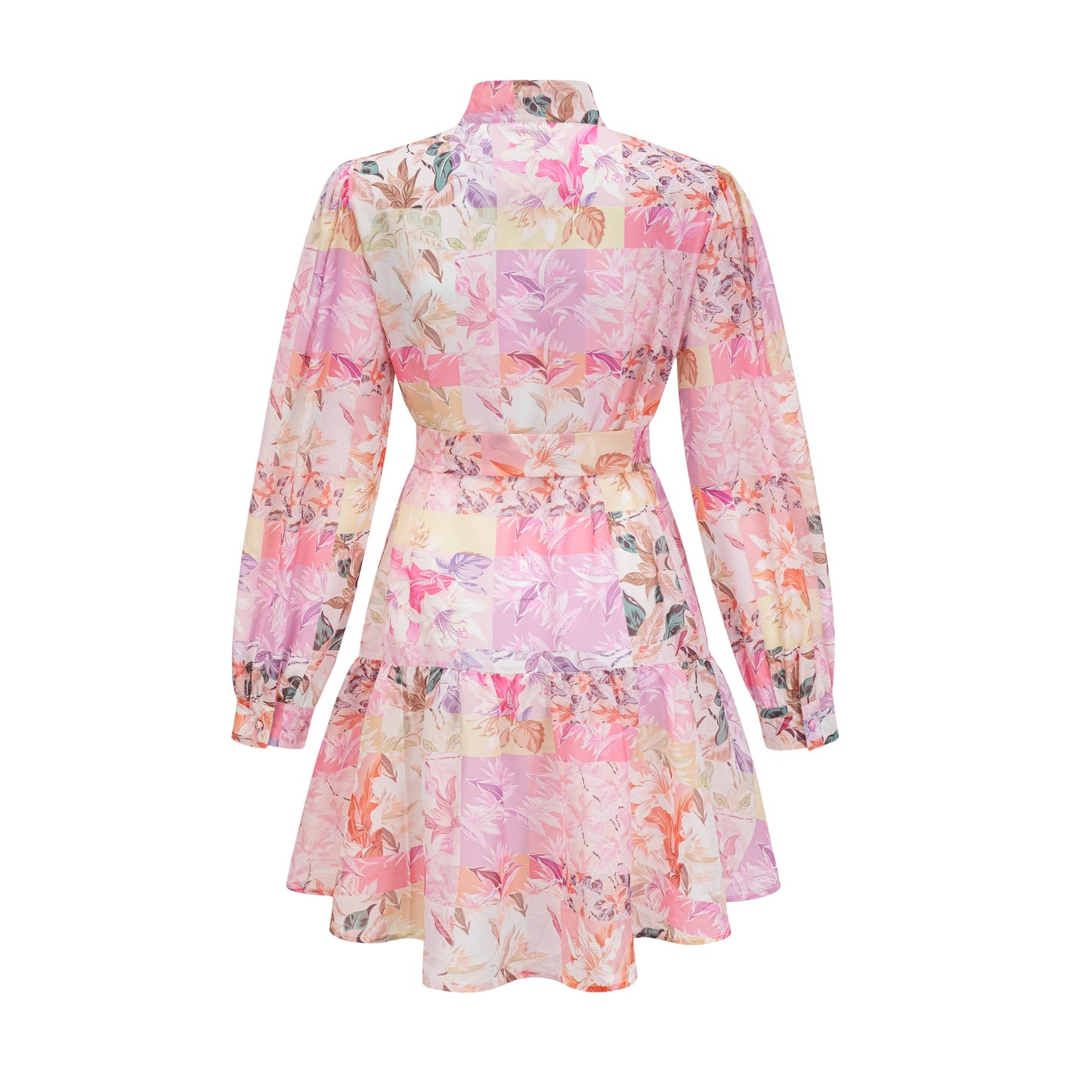 Honorine floral-print flared mini dress(US Only)