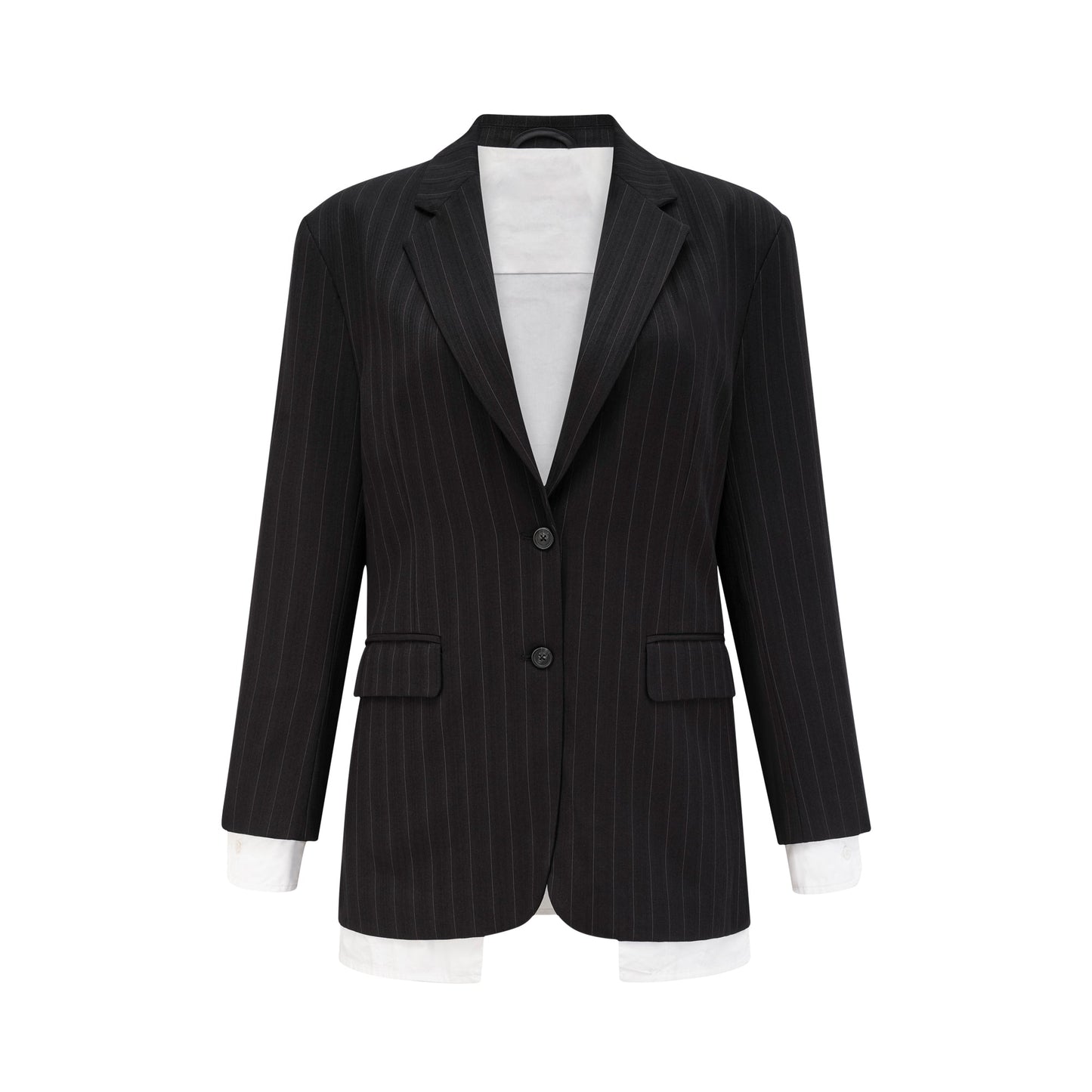 Titania single-breasted pinstripe jacket