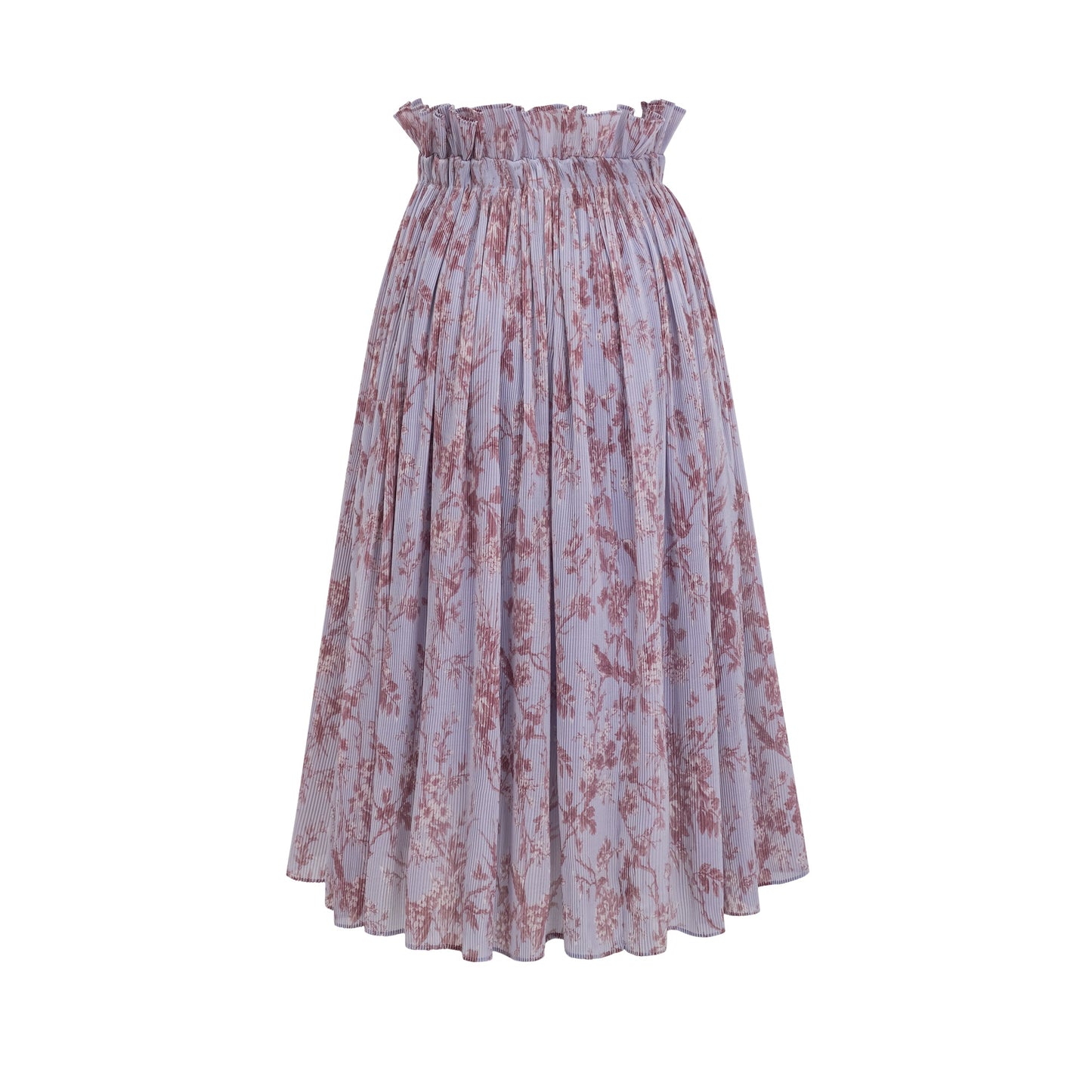 Isabeau floral-print shirt & skirt matching set