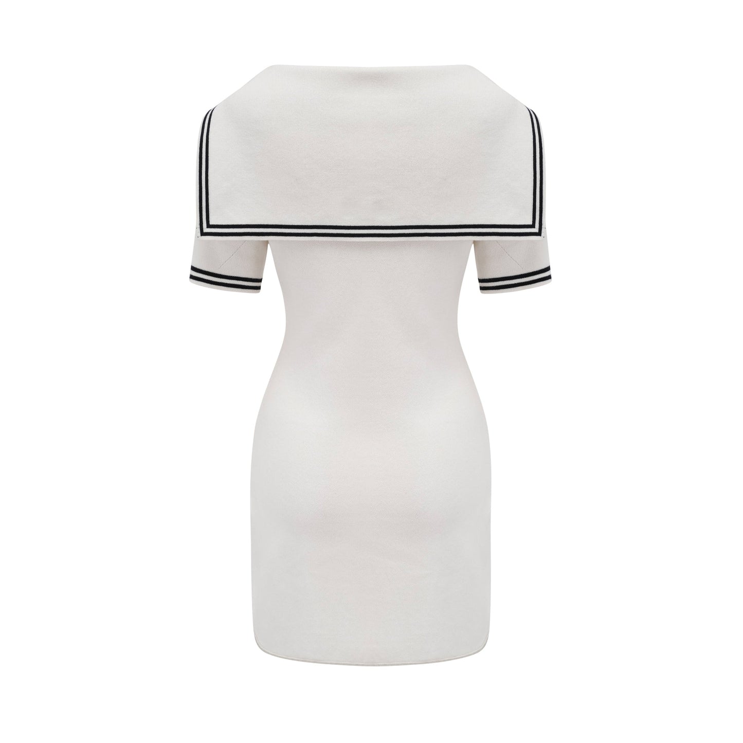 Aiza sailor collar cotton short-sleeve mini dress (US Only)