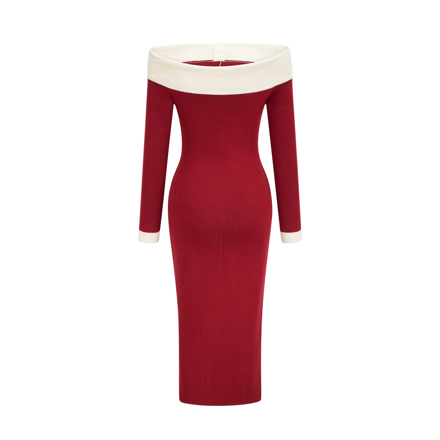 Soline off-shoulder knit midi dress