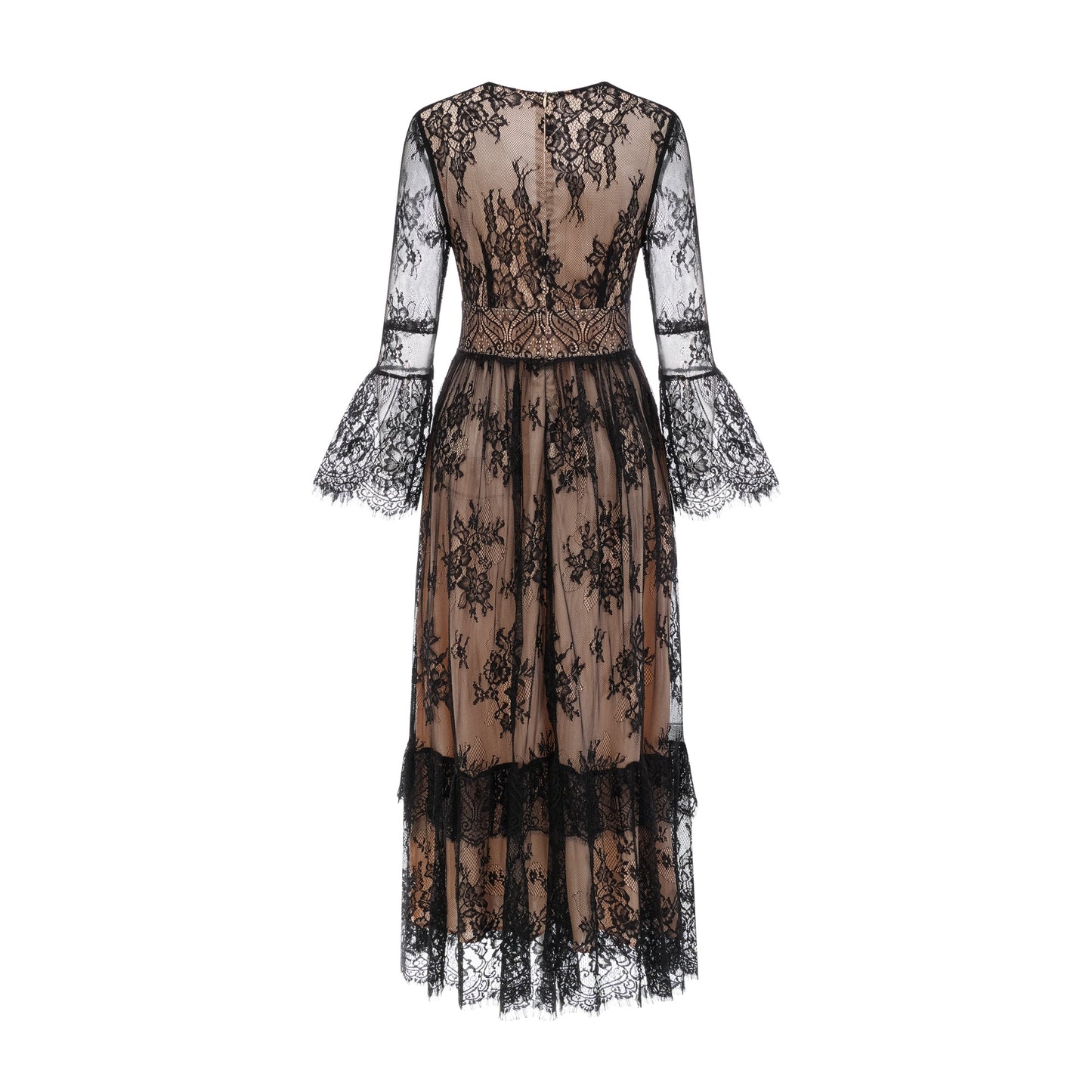 Louise V-neck lace midi dress (US Only)