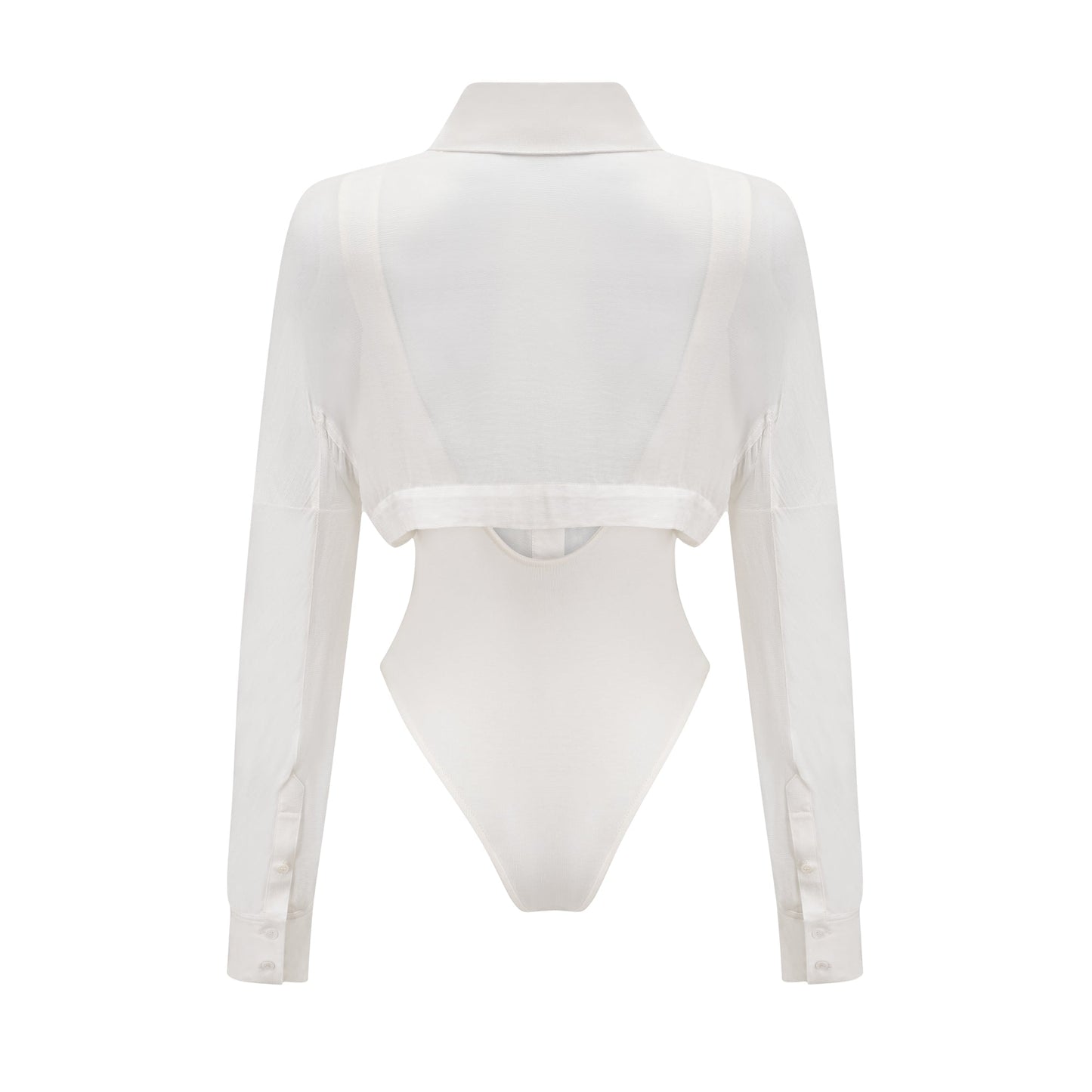 Fleur boned-design bodysuit