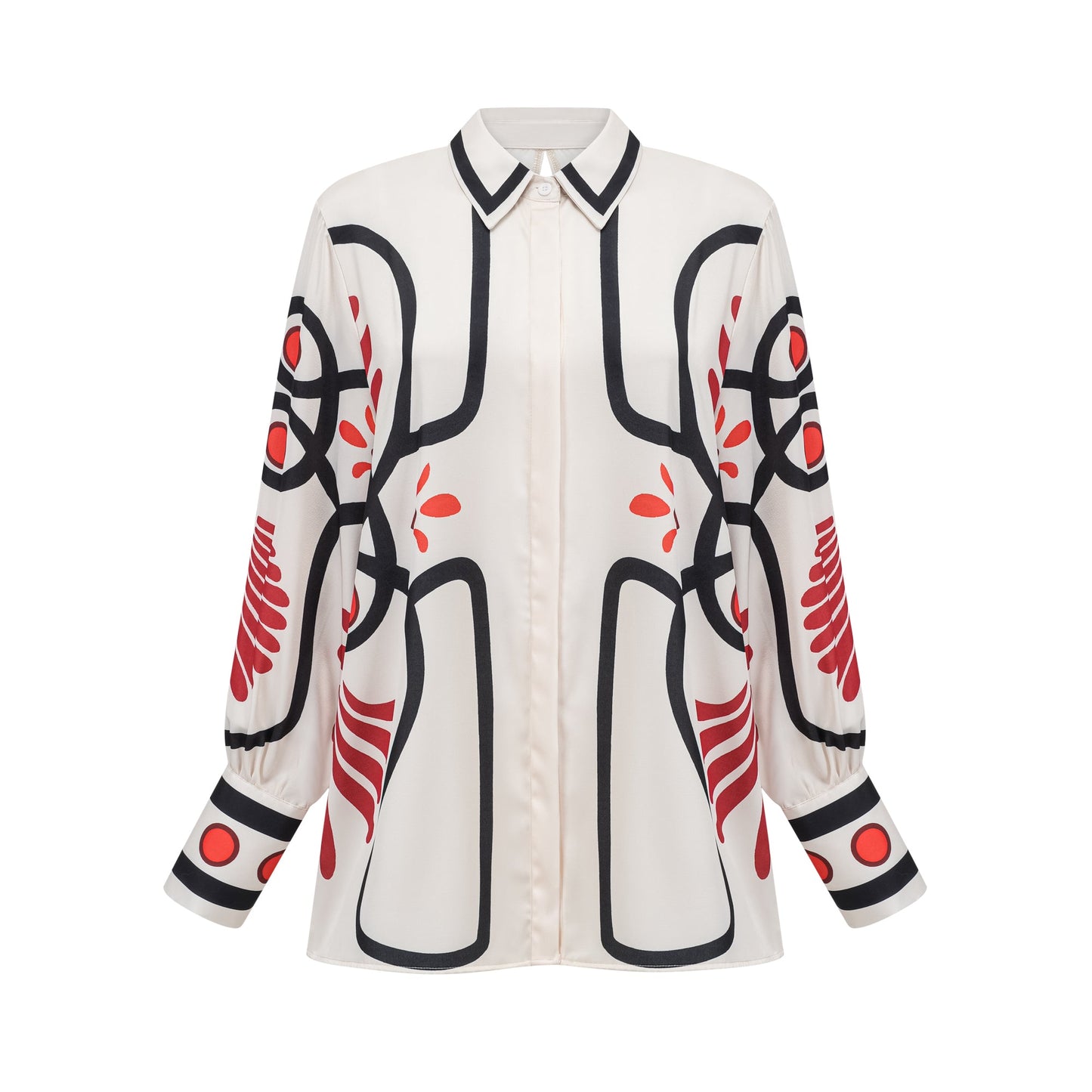 Amaranta graphic-print shirt & trousers matching set