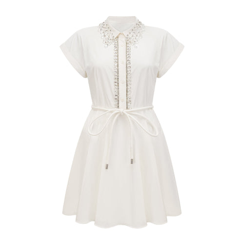 Analissa crystal-embellished mini dress