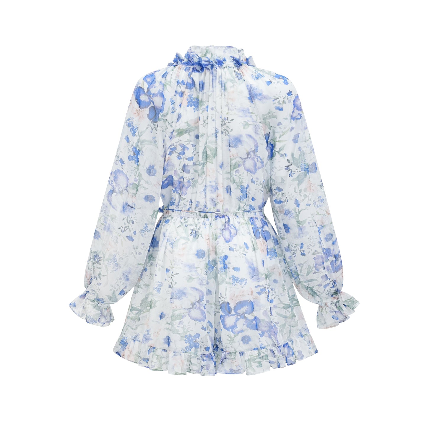 Isabeau white floral-print mini dress (US Only)