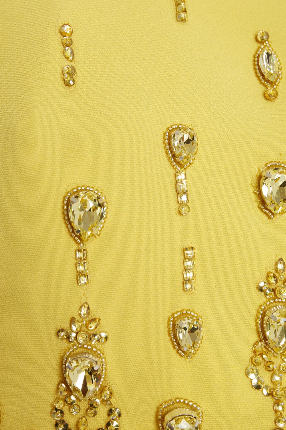 Deirdre Diamante Embellished Two Piece Set - Yellow