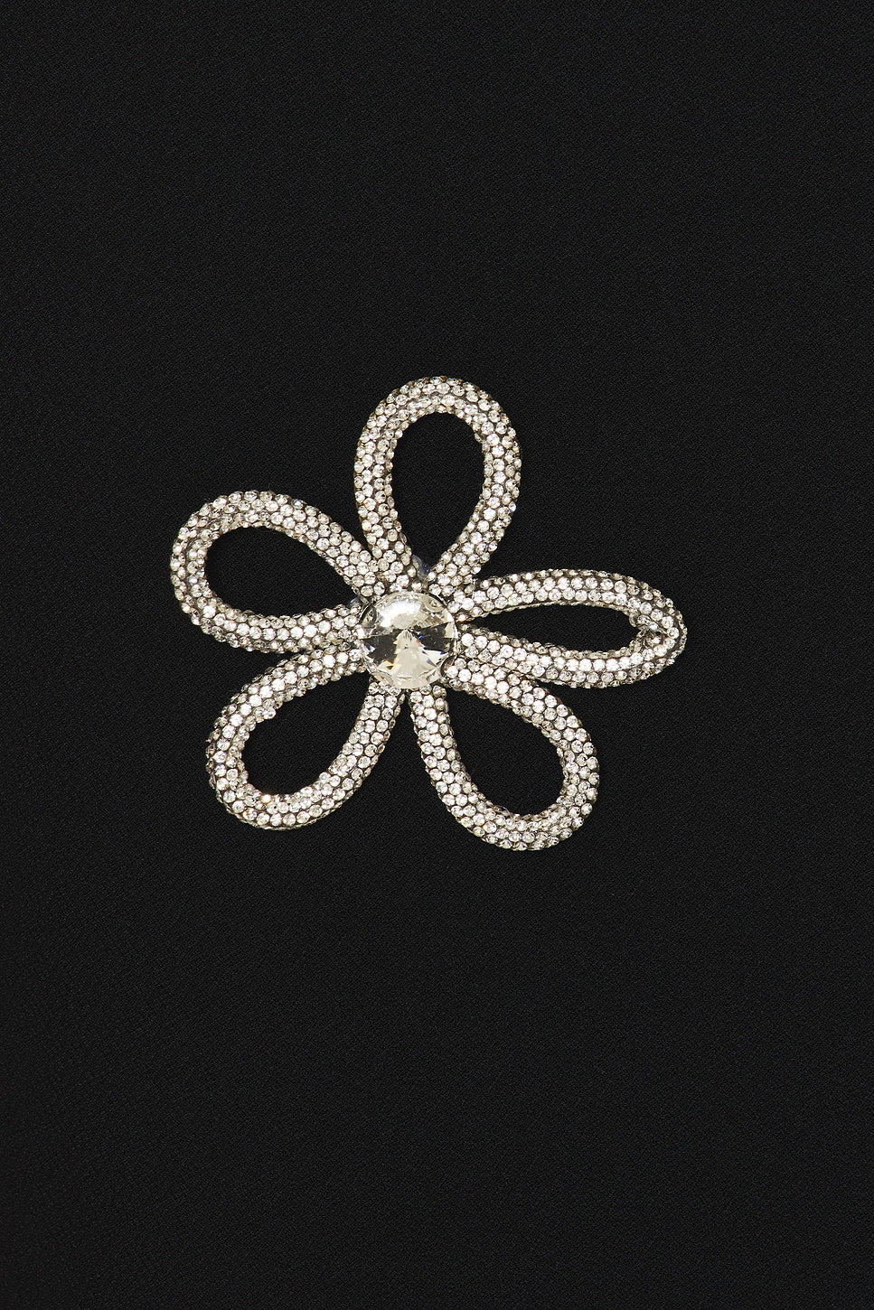 Edmark Flower Crystal Embellished Midi Bandage Dress