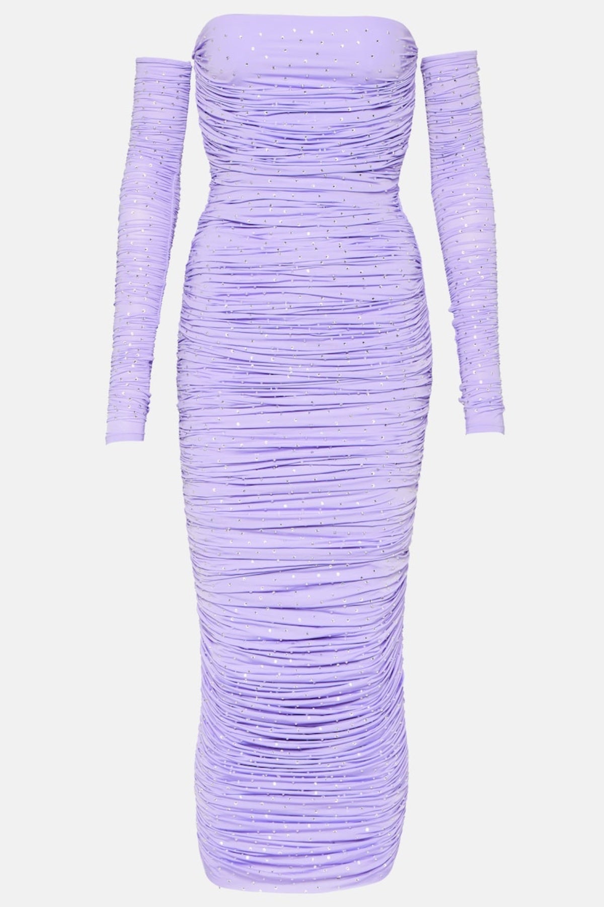 Tisa Crystal-embellished Ruched Midi Dress