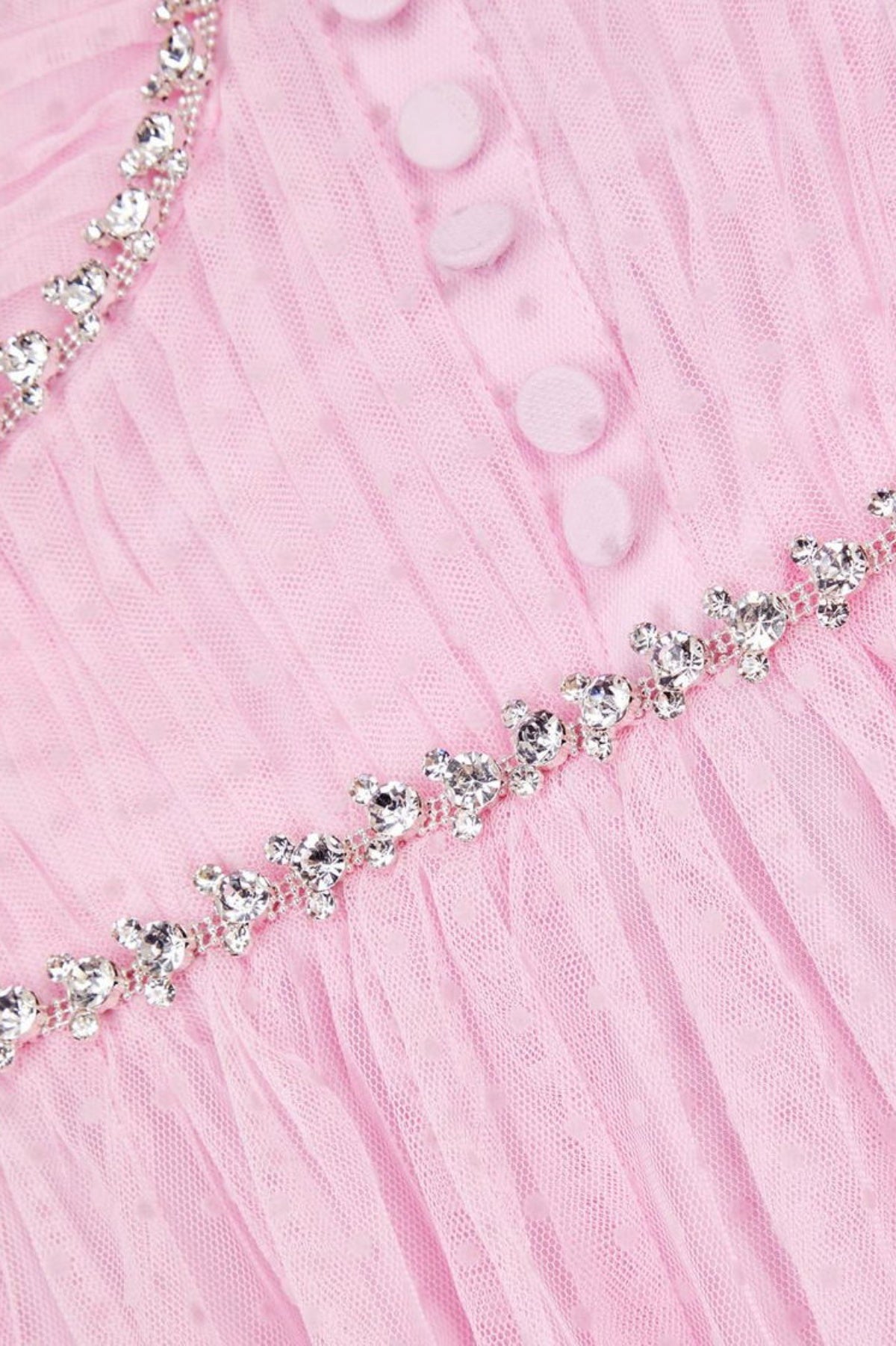 Elgine Crystal-Embellished Lace-trimmed Midi Dress