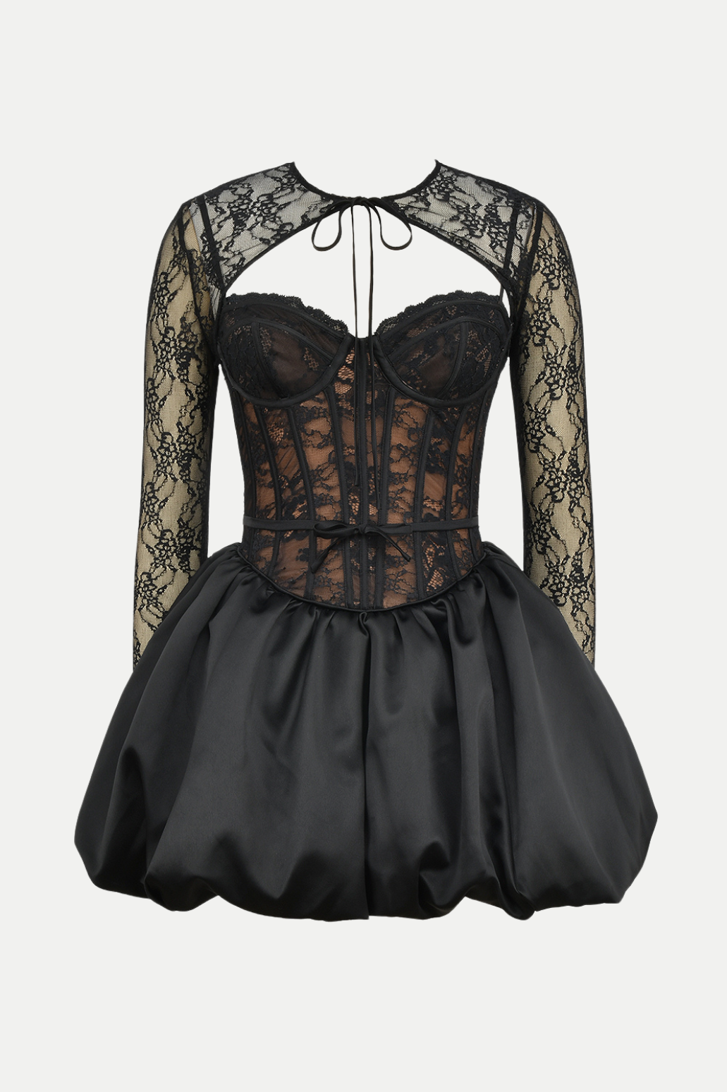 Elijah Lace Corset Mini Dress