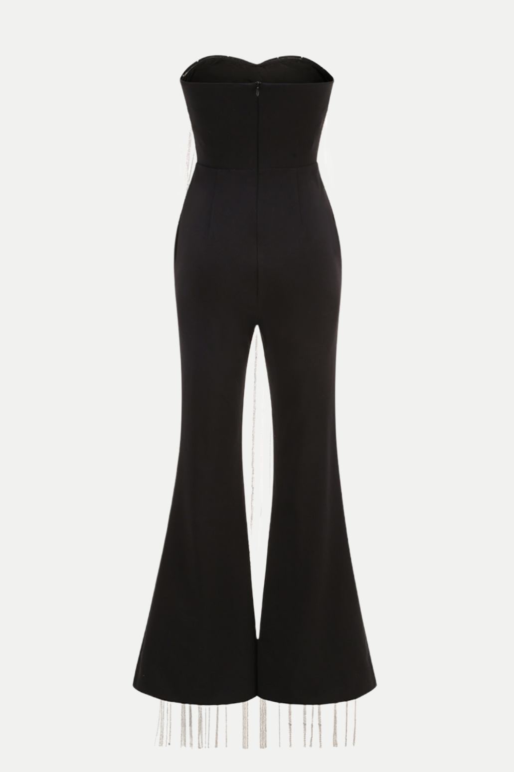 Farrar Chain-deatil Strapless Jumpsuit