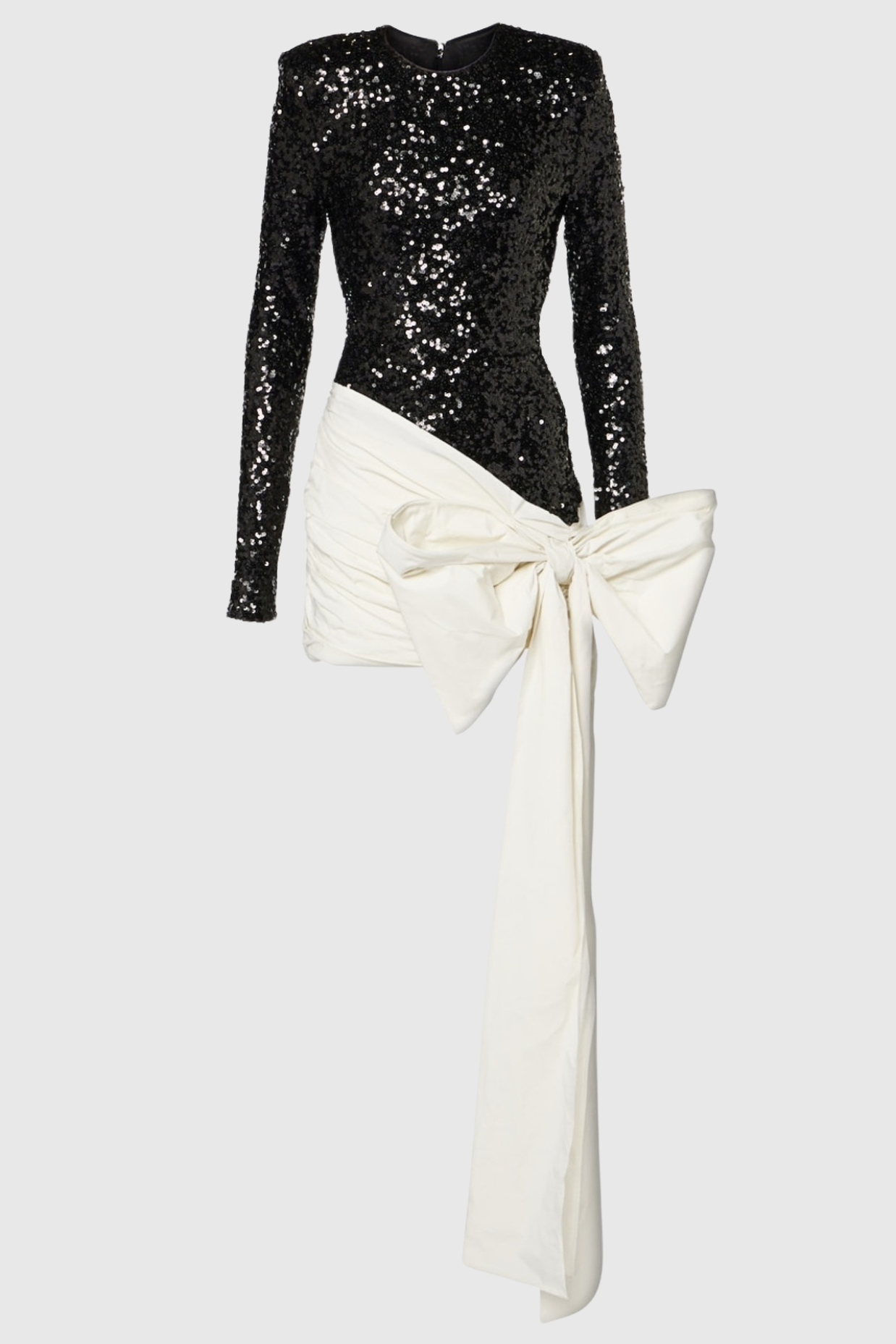 Jelia Bow Embellished Sequin Mini Dress