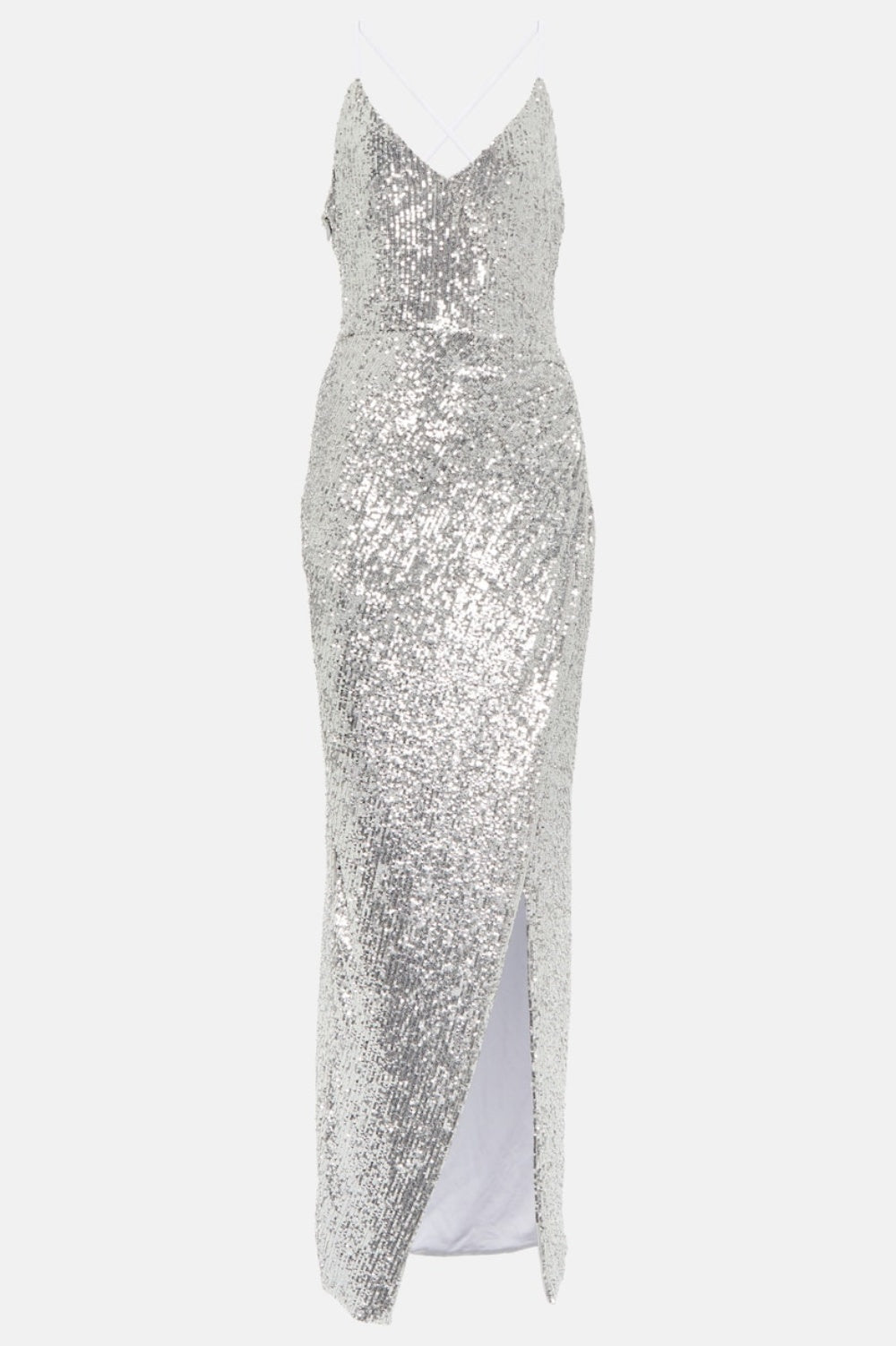 Laiki Sequin Slit Maxi Dress