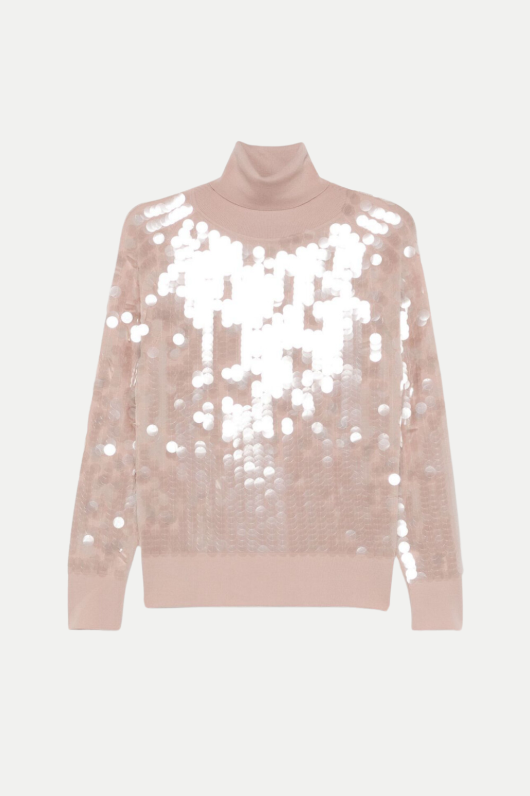 Odetia Sequin Turtleneck Knit Sweater
