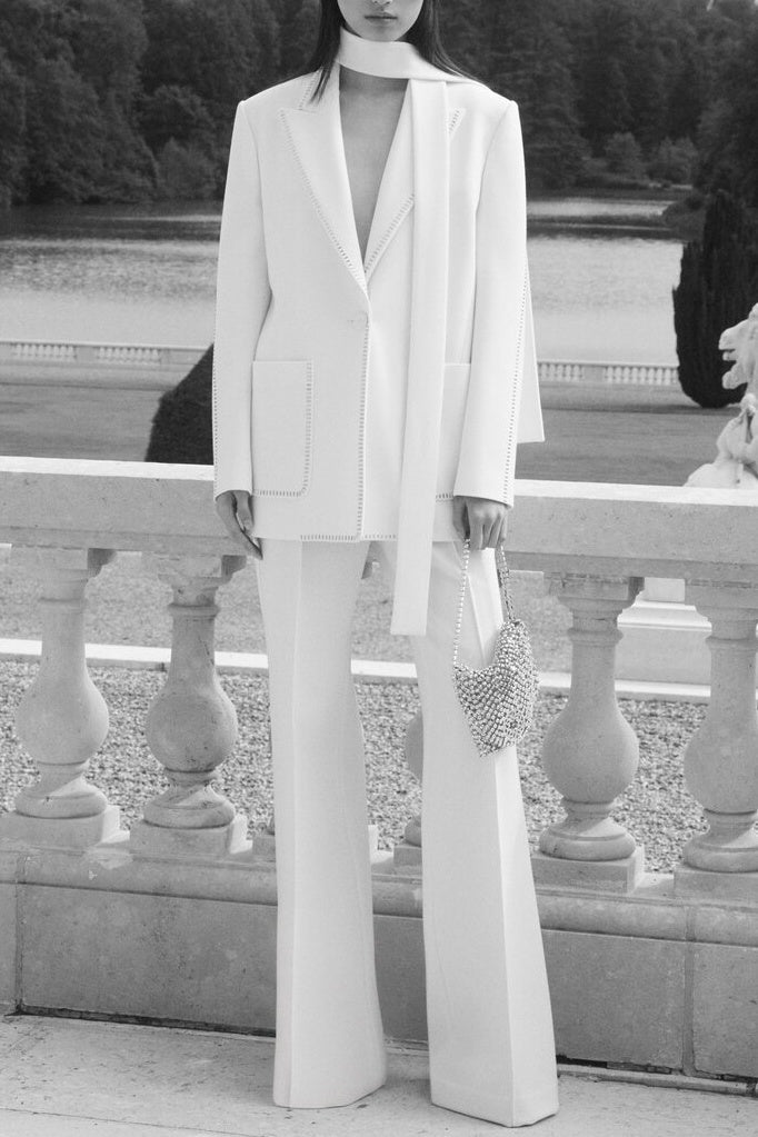 Ophelia Scarf-Detailed Blazer Set