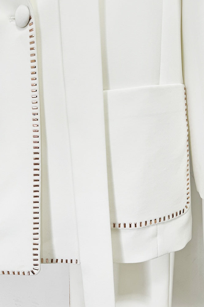 Ophelia Scarf-Detailed Blazer Set