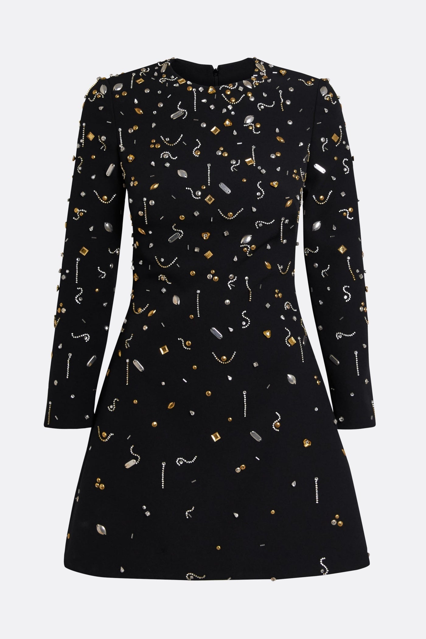 Pamaria Diamante Embroidery Mini Dress